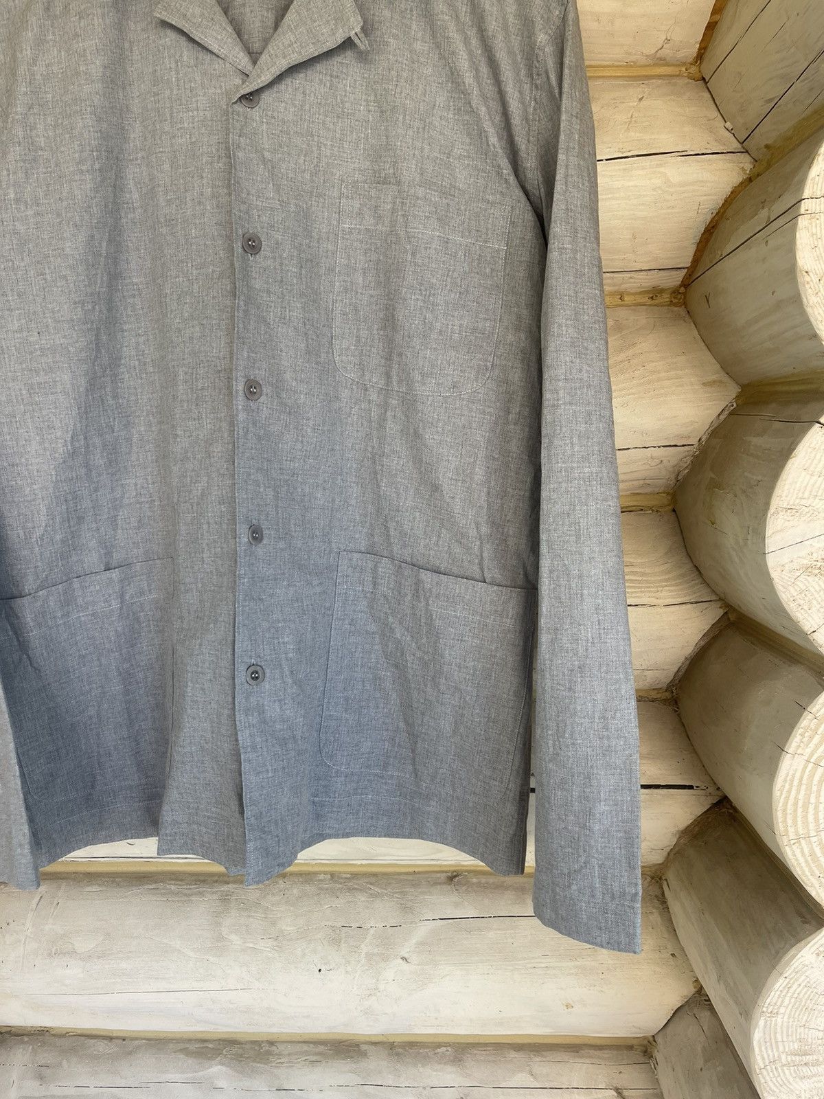 Sunspel Sunspel grey light cotton shirt overshirt style Size US XS / EU 42 / 0 - 4 Thumbnail