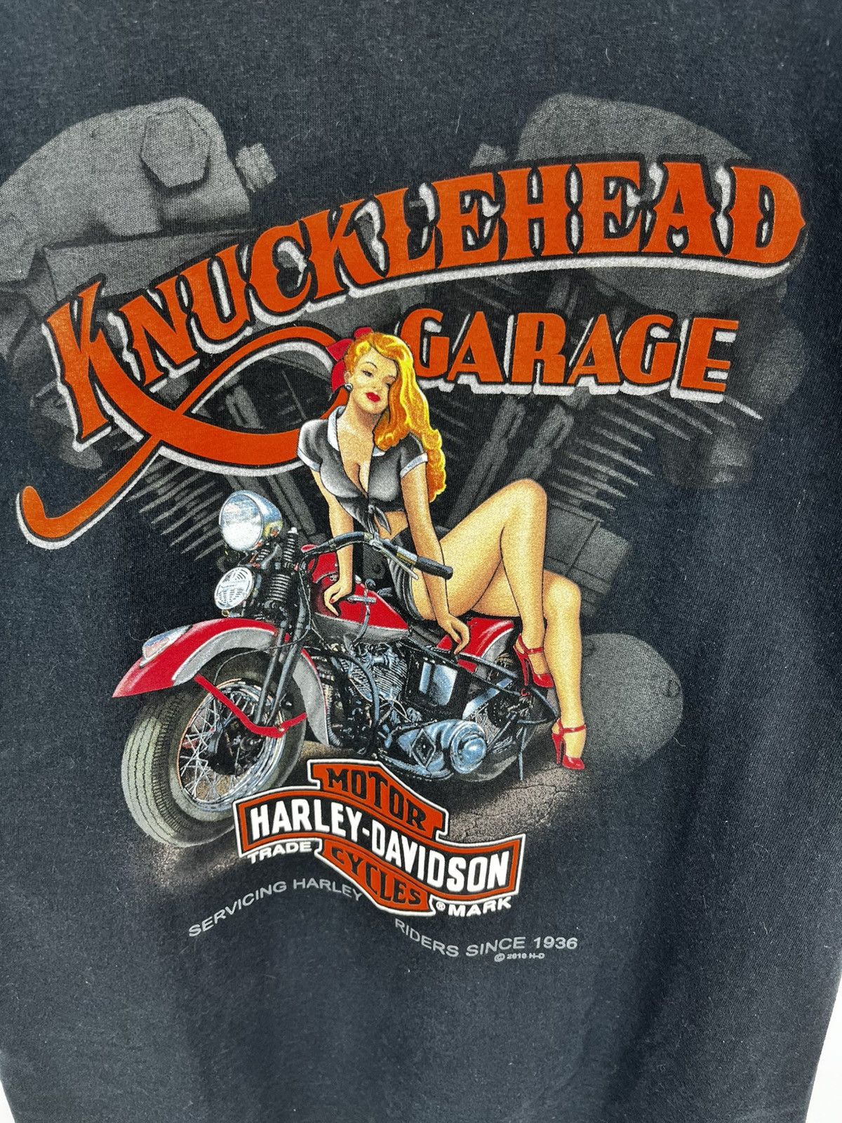Harley Davidson Harley Davidson T-Shirt Knucklehead Garage Men's XL Size US XL / EU 56 / 4 - 5 Thumbnail