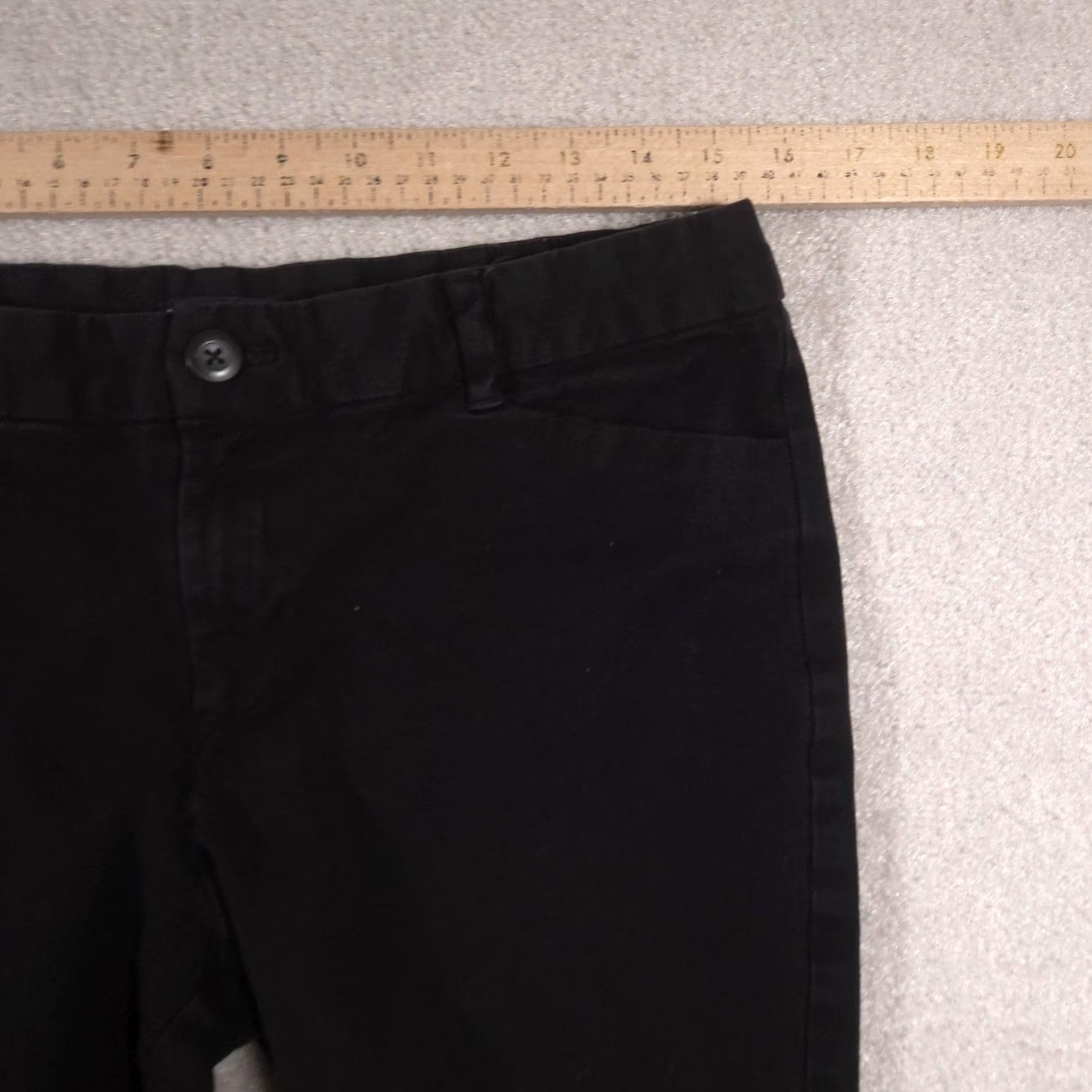 Gap Gap Pants Womens 12 Black Slim City Ankle Tapered Twill Chino Stretch Work Pants Size 34" / US 12 / IT 48 - 6 Thumbnail