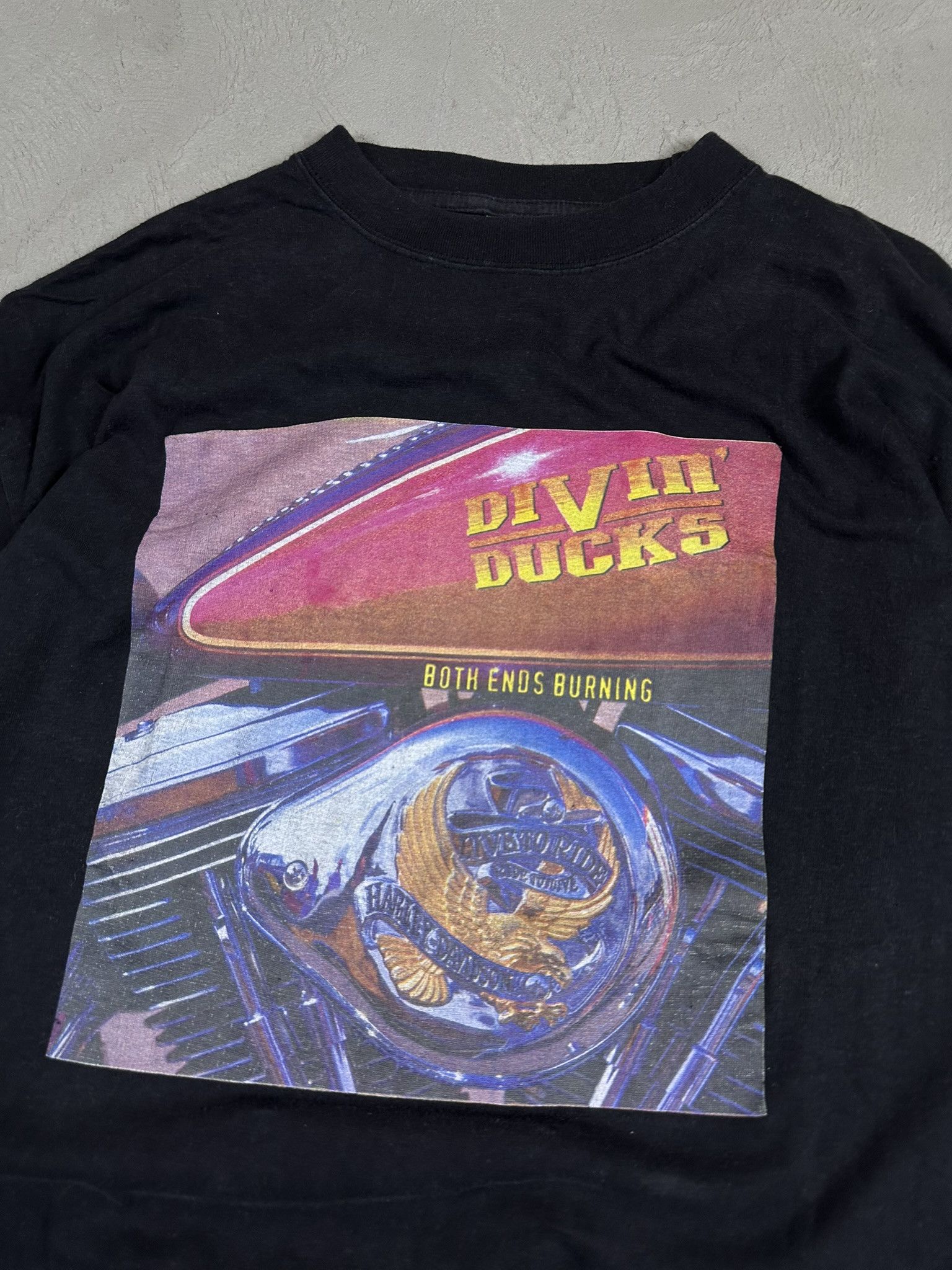 Band Tees × Vintage Vintage Y2k Divin Ducks Rock Band Promo T-shirt Size US XL / EU 56 / 4 - 9 Thumbnail
