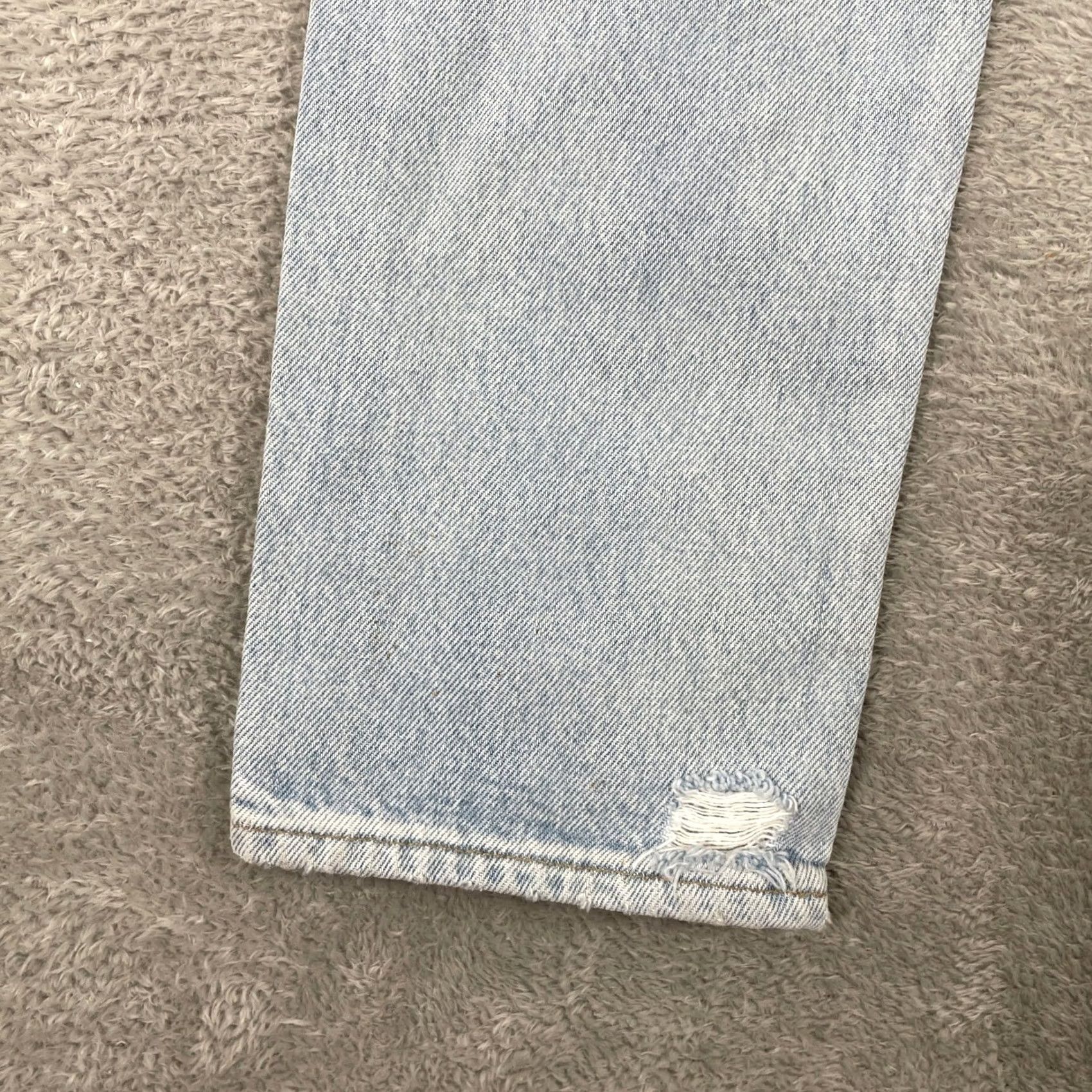 Levi's Levi's Made & Crafted Twig High Slim Jeans Womens 28 Light Wash Distressed Patchwork Size ONE SIZE - 6 Thumbnail