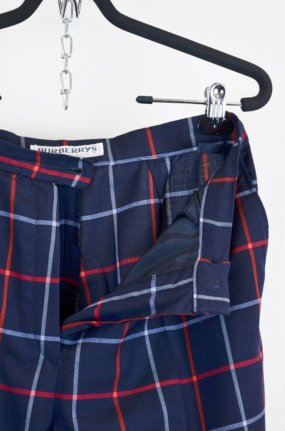 Burberry Burberrys Vintage Wool Plaid Trousers – Size 12 (M) Size 30" / US 8 / IT 44 - 6 Thumbnail