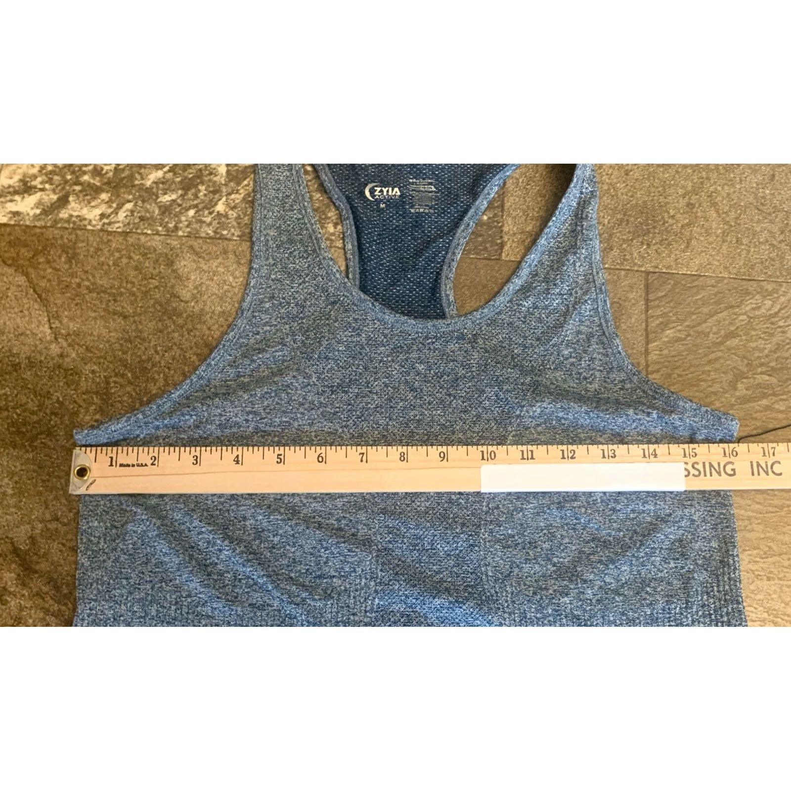 Vintage NWT ZYIA ACTIVE Large Blue Workout Racerback Tank Top - Womens Size L / US 10 / IT 46 - 4 Thumbnail