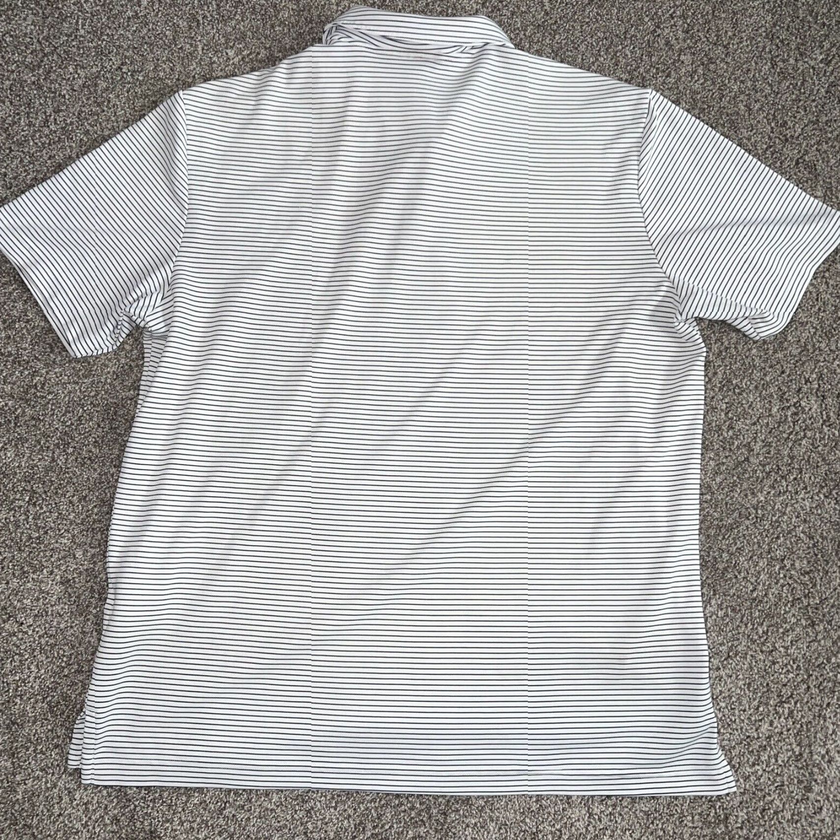 Adidas VINTAGE Adidas Polo Shirt Men XL White Striped Casual Classic Sports Size US XL / EU 56 / 4 - 4 Thumbnail