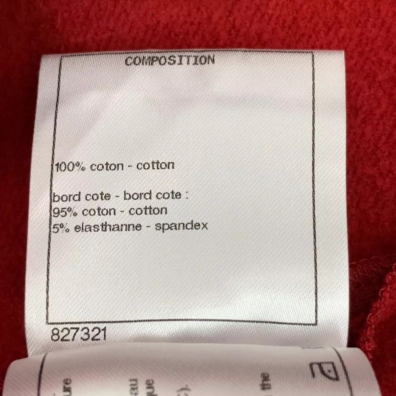 Chanel Chanel Red letter print cotton round-neck long-sleeved swea Size XXS / US 00 / IT 34 - 8 Thumbnail