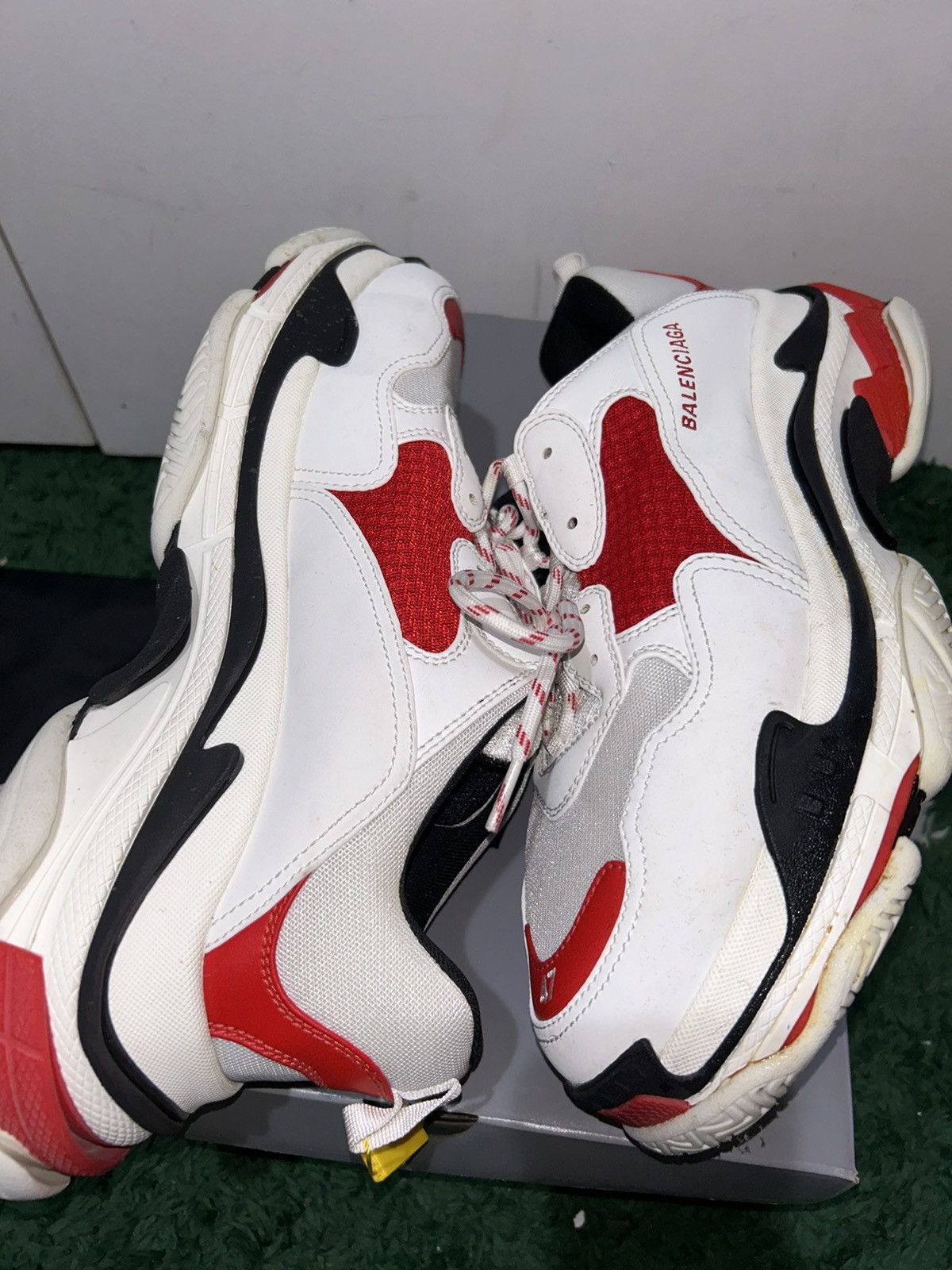 Balenciaga Balenciaga Triple S 47 Size 14 White Preowned With Box Size US 14 / EU 47 - 3 Thumbnail