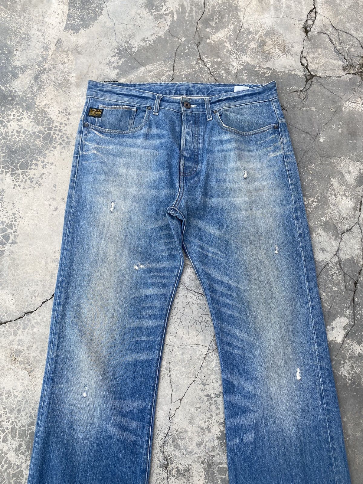G-Star × Pharrell G STAR Stone Washed Jeans Size US 36 / EU 52 - 2 Thumbnail