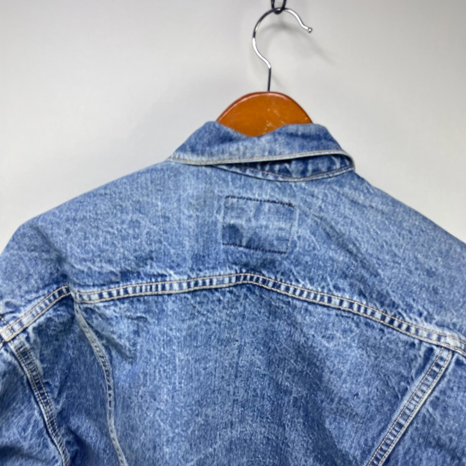 Levi's Vintage 80s Levis White Tab Denim Jacket Medium Trucker Size US M / EU 48-50 / 2 - 10 Thumbnail