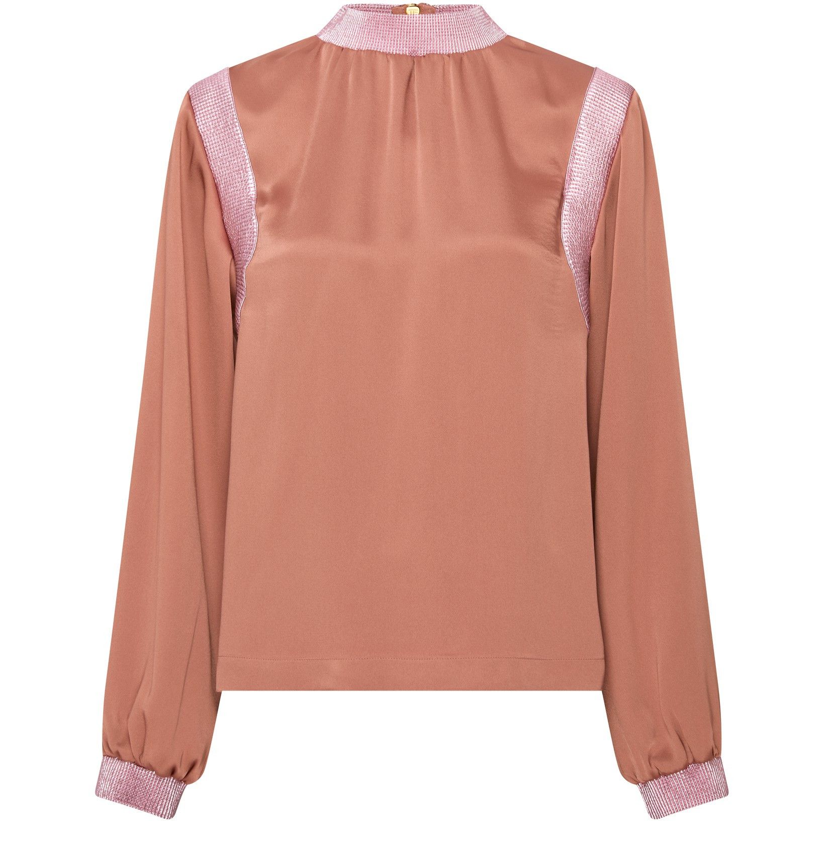 image of Tom Ford O1Loc1C0424 Ts2024 Long Sleeve Top In Pink, Women's (Size XS)