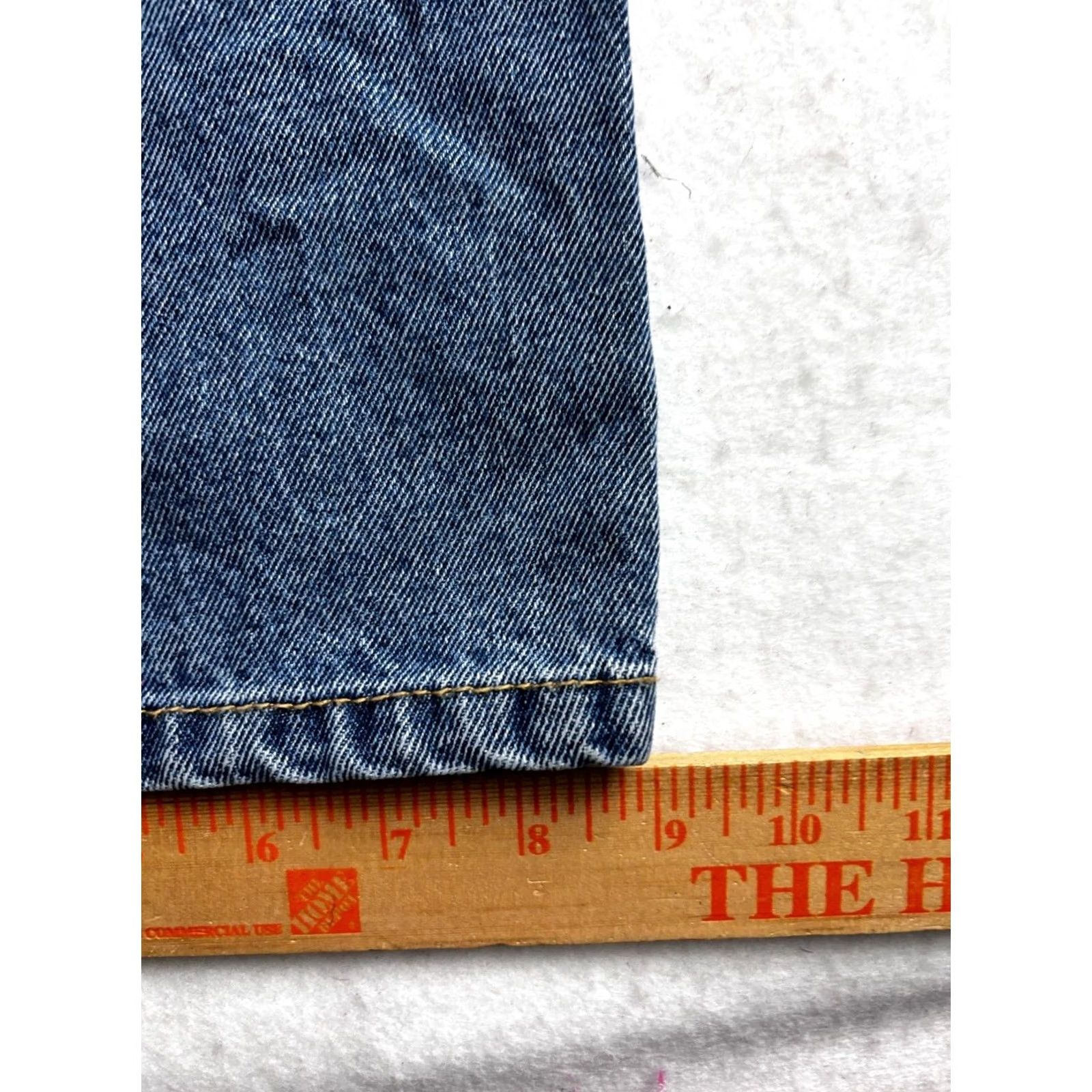 Vintage Rivet Supply Co Blue Jeans Men Straight Leg Pockets button zip closure 36x32 Fit (38x32) Size US 36 / EU 52 - 5 Thumbnail