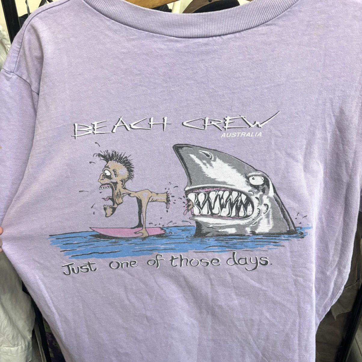 Vintage Vintage 80’s Surf Crazy Print Boxy Fit T-Shirt Grunge ERD Size US L / EU 52-54 / 3 - 3 Thumbnail