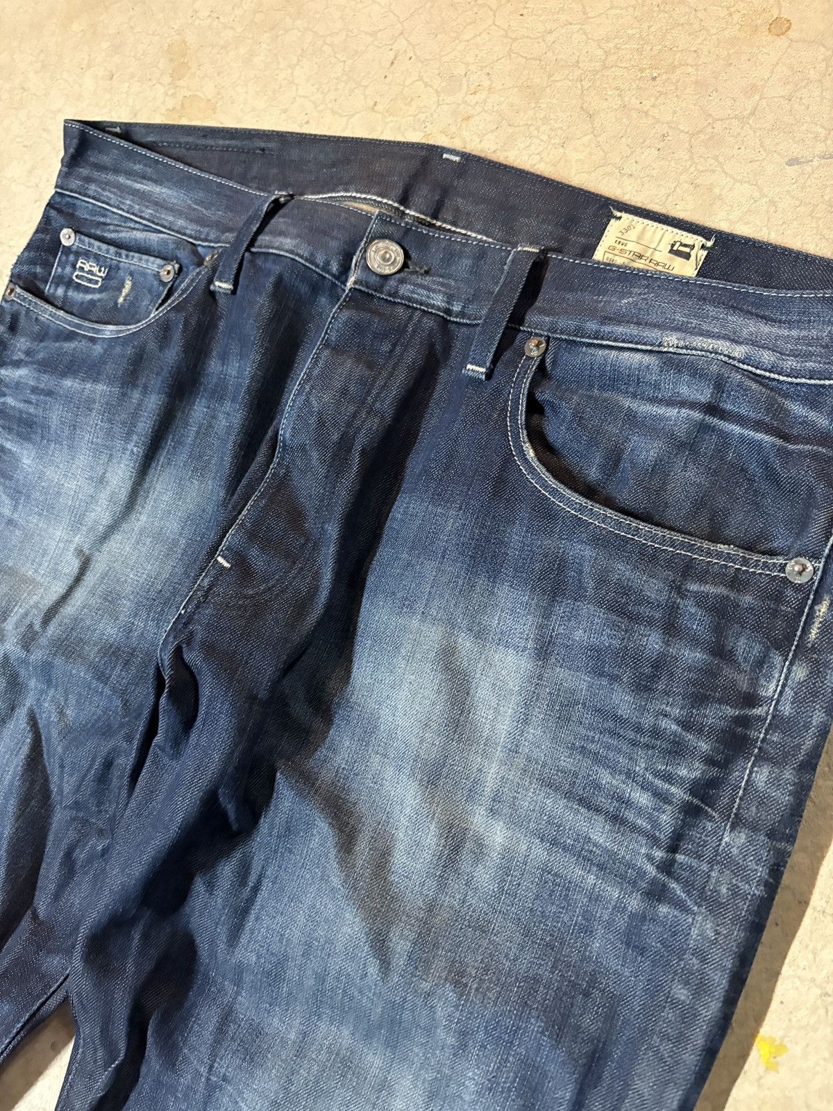 G-Star G-star RAW Y2K 3301 3D Straight Leg Denim Jeans Blue 38x34 Size US 38 / EU 54 - 2 Thumbnail