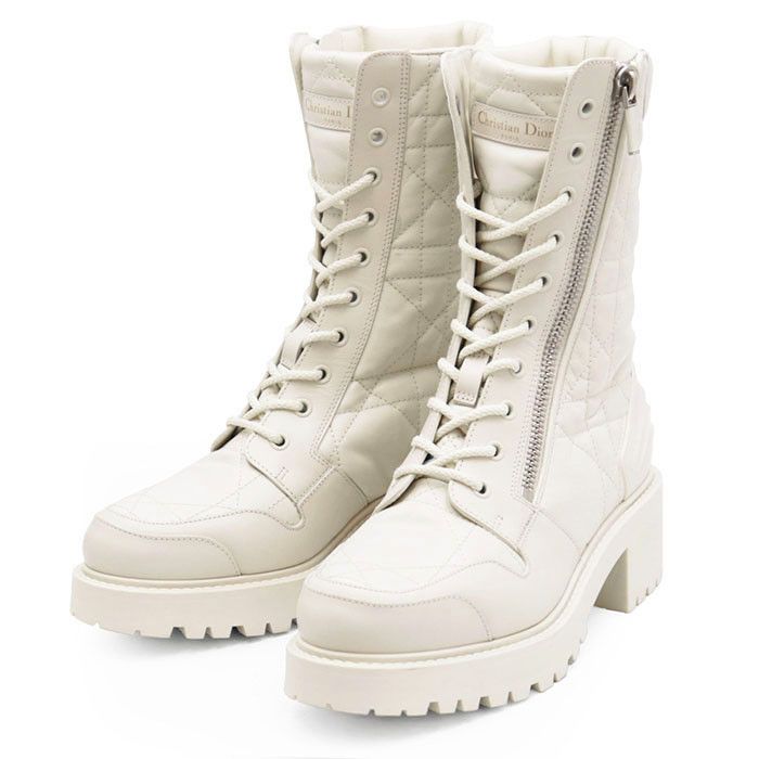Dior Dior Christian Dior Cannage Leather Short Boots Leather Shoes DUTY FREE for USA Size ONE SIZE - 1 Thumbnail