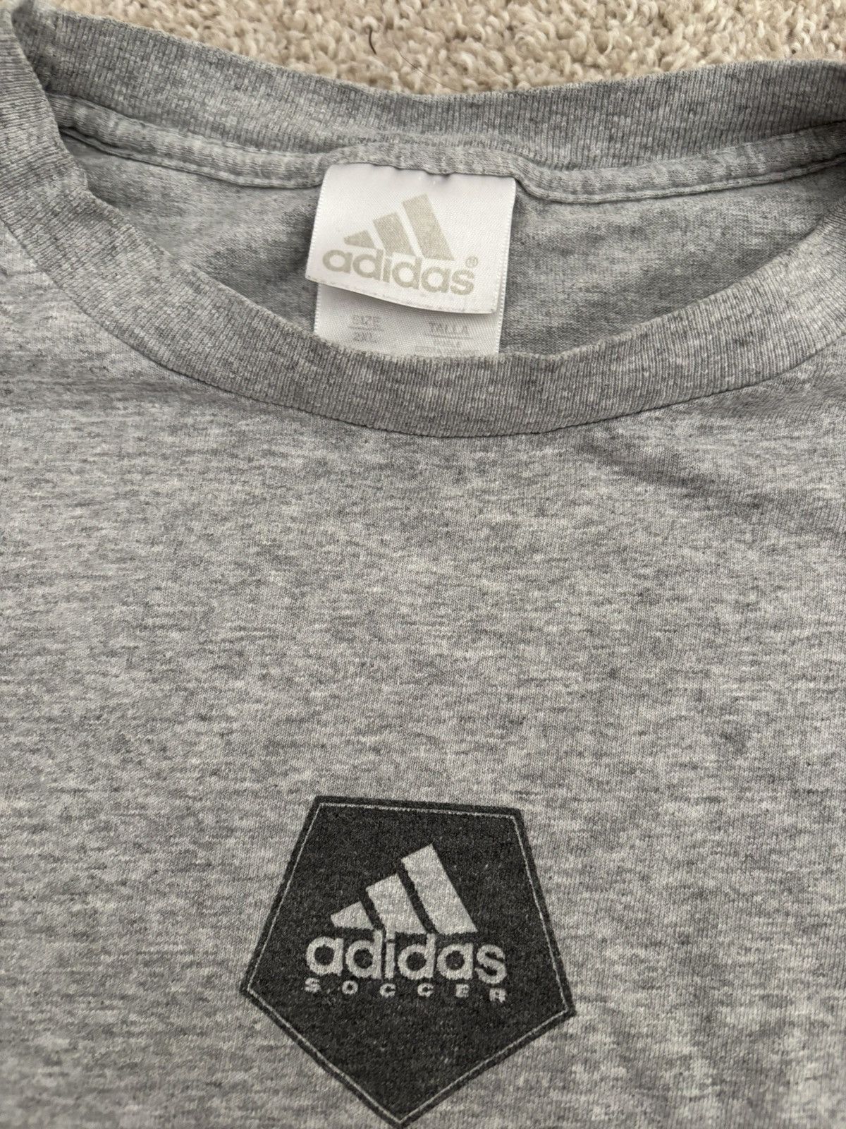 Adidas Vintage Adidas Soccer T Shirt Size US XXL / EU 58 / 5 - 4 Thumbnail