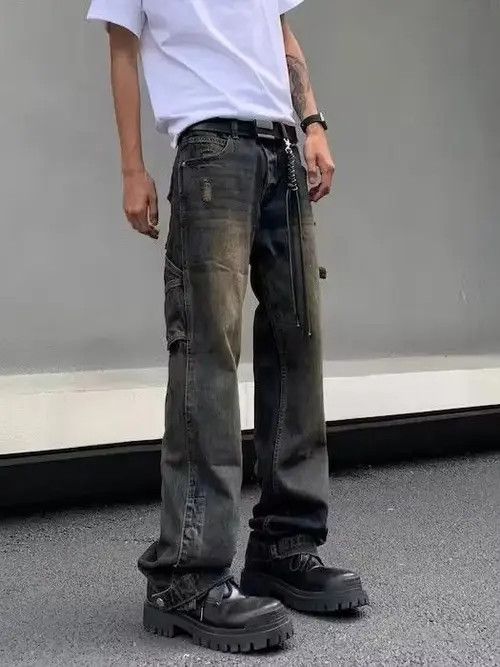 Japanese Brand × Jean grunge carpenter utility hiphop jeans Size US 28 / EU 44 - 1 Thumbnail