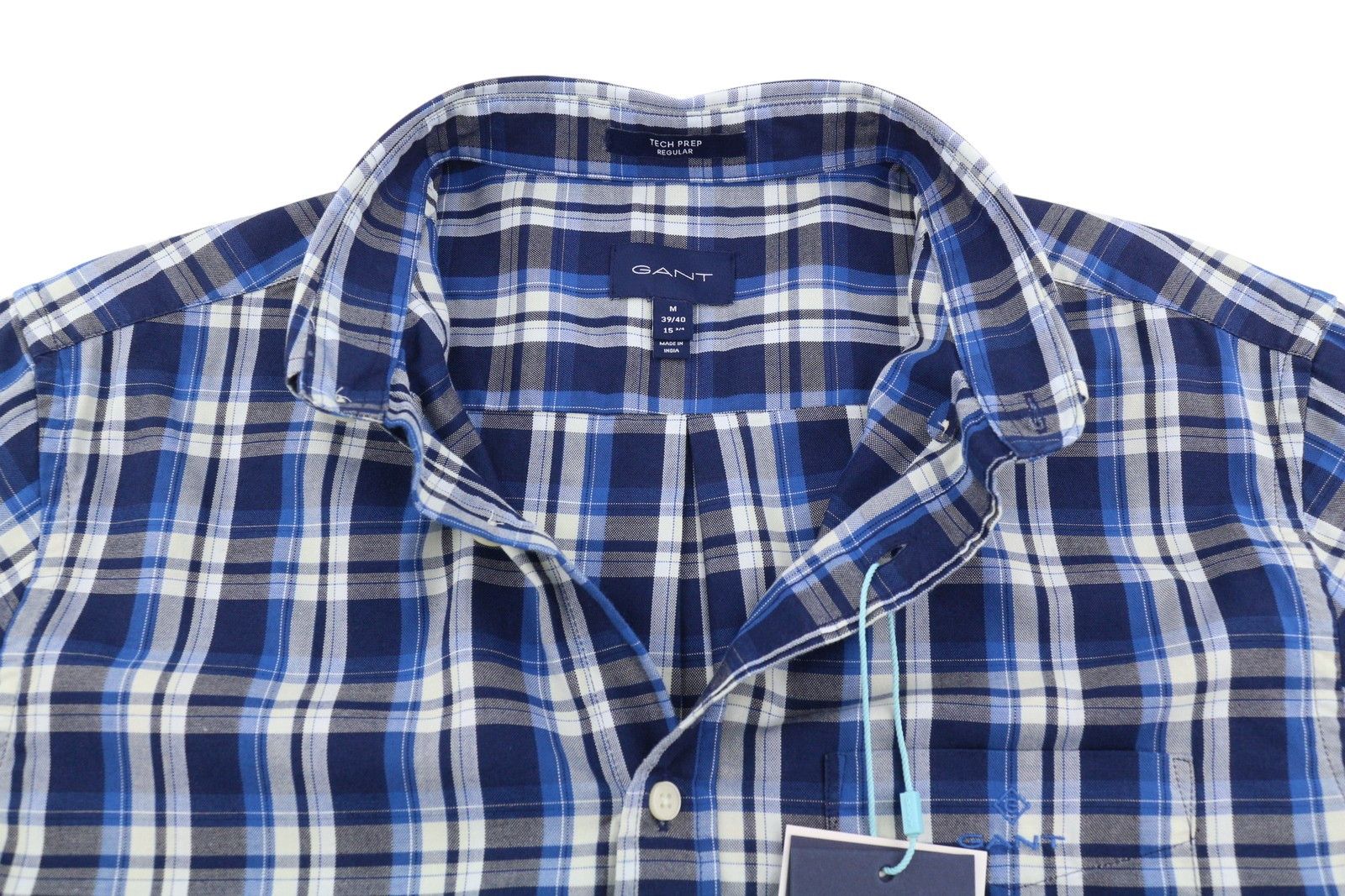 Gant TECH PREP OXFORD CHECK M Blue Button-Down Shirt 87488 Size US M / EU 48-50 / 2 - 4 Thumbnail