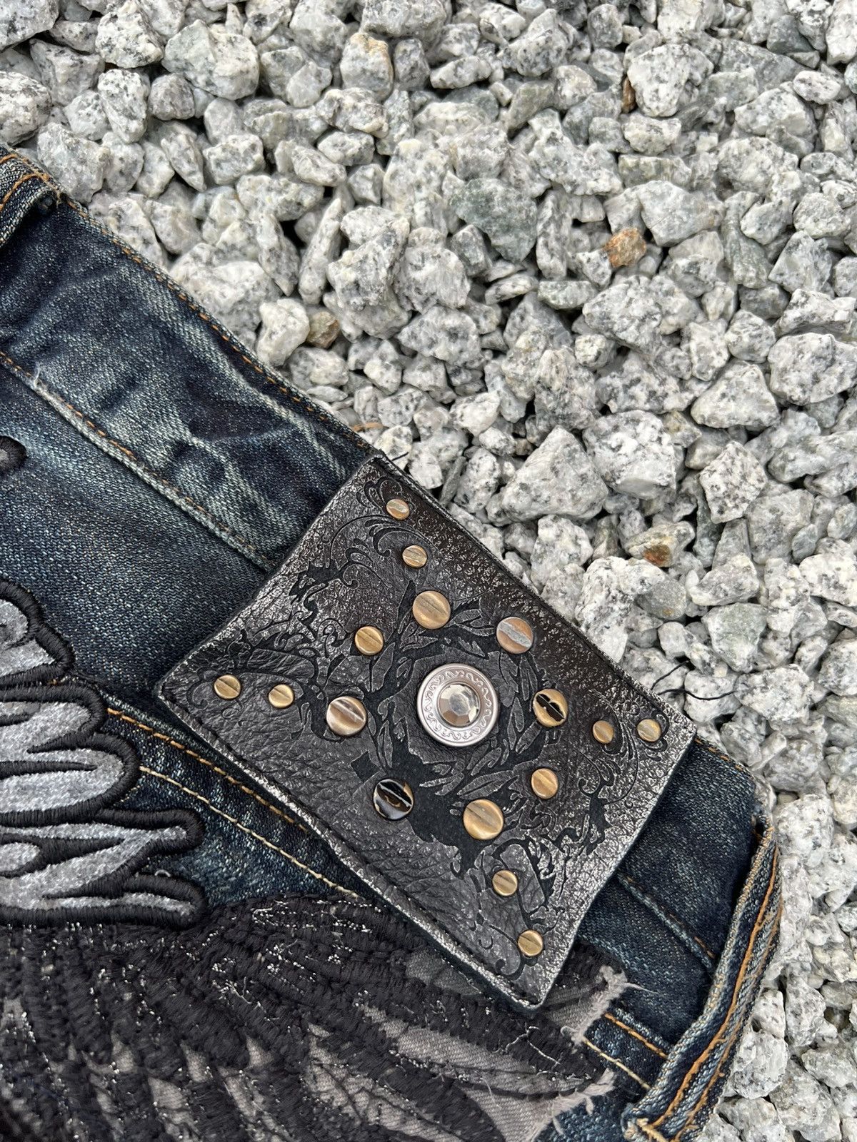If Six Was Nine Japanese Brand Oririn Claw Jean Size US 35 - 23 Thumbnail