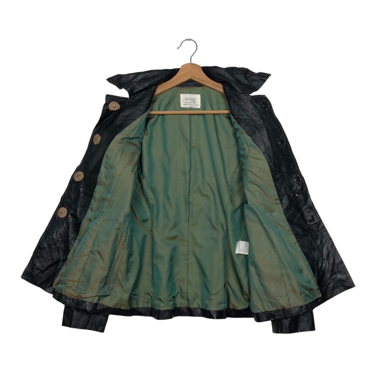Japanese Brand 📌Vintage Biker Leather Jacket Doney Casa Issey Miyake Size US M / EU 48-50 / 2 - 14 Thumbnail