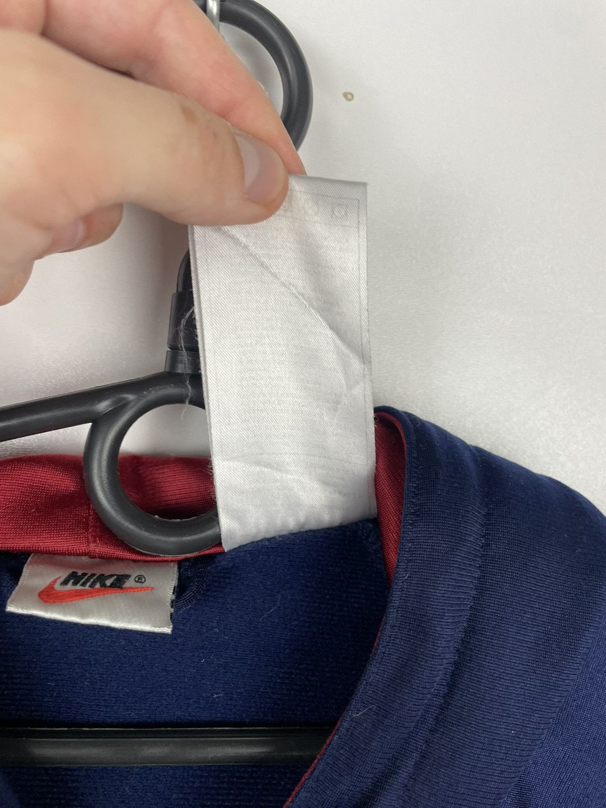 Nike × Vintage Big Swoosh Nike Vintage Zip Hoodie Blue Size M Size US M / EU 48-50 / 2 - 6 Thumbnail