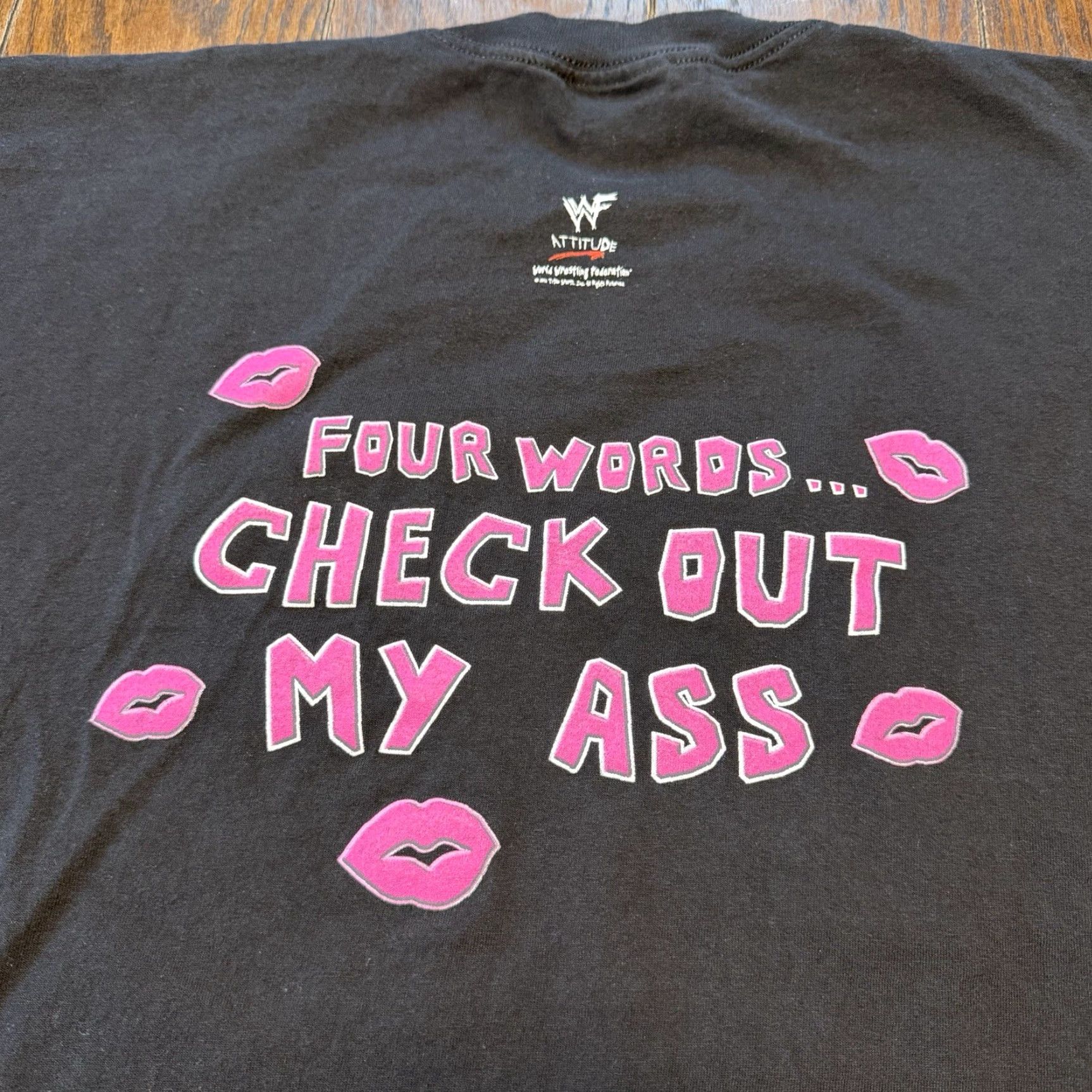 Vintage VINTAGE WWF T Shirt XL Black Pink Billy Gunn Mr Ass 90s USA Grunge Punk Retro Sports Mens Size US XL / EU 56 / 4 - 5 Thumbnail