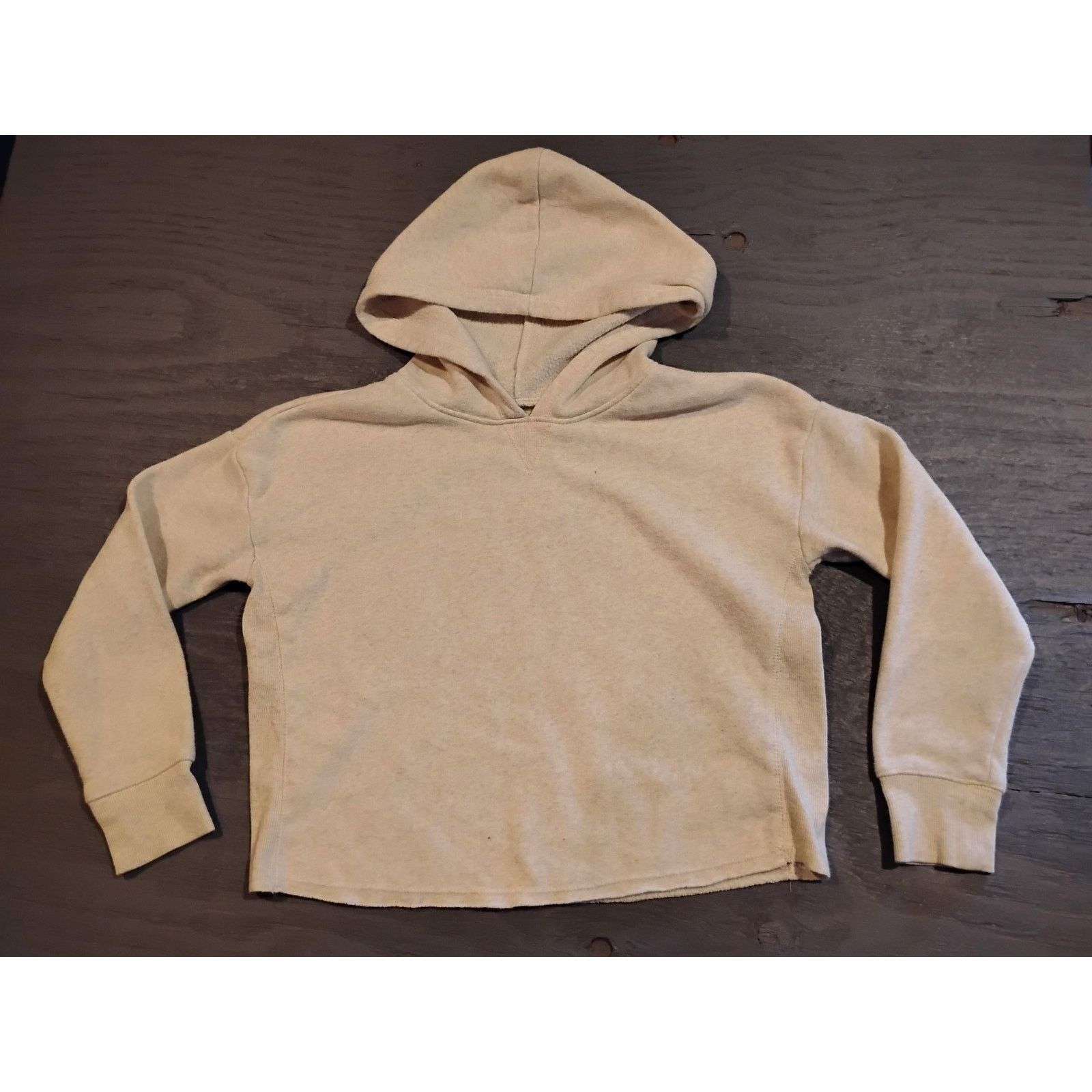 Oshkosh Oshkosh B'Gosh (12A) Women's Beige Crop Pullover Hoodie Size XL / US 12-14 / IT 48-50 - 1 Thumbnail