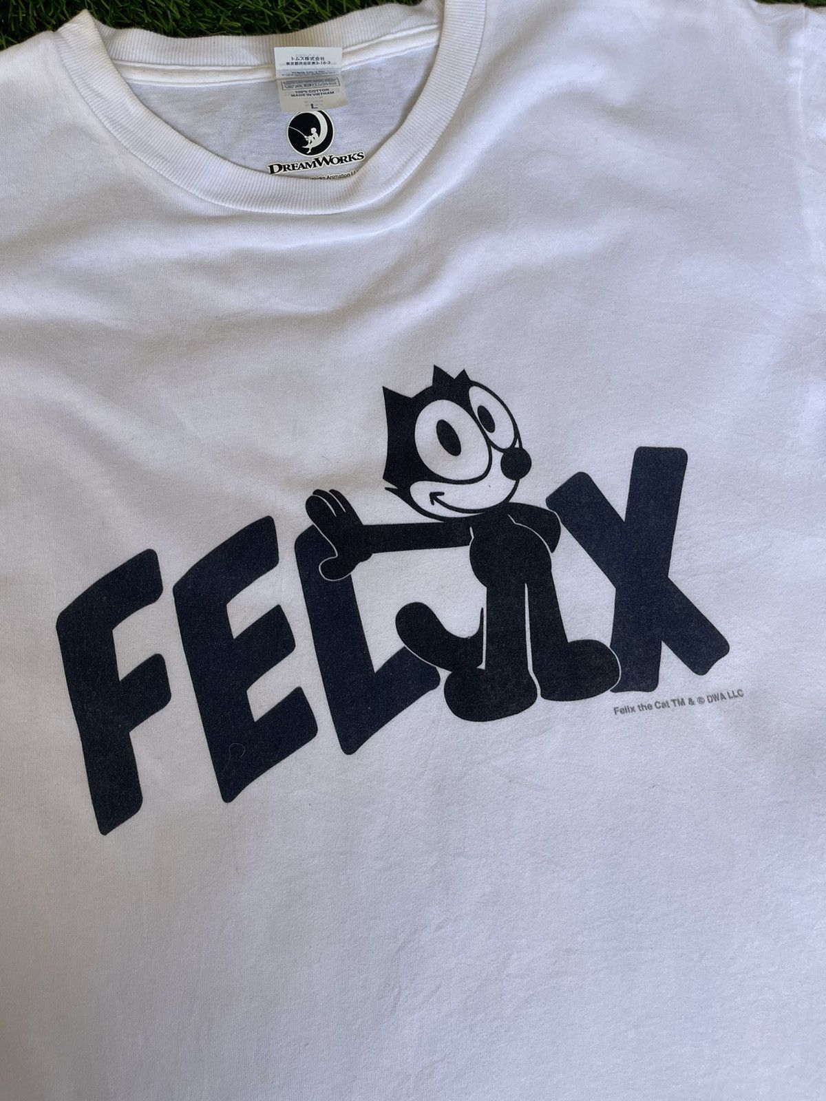 Beauty Beast Vintage’y2k🔥FELIX THE CAT🔥Big Logo White Tshirt Size US L / EU 52-54 / 3 - 13 Thumbnail