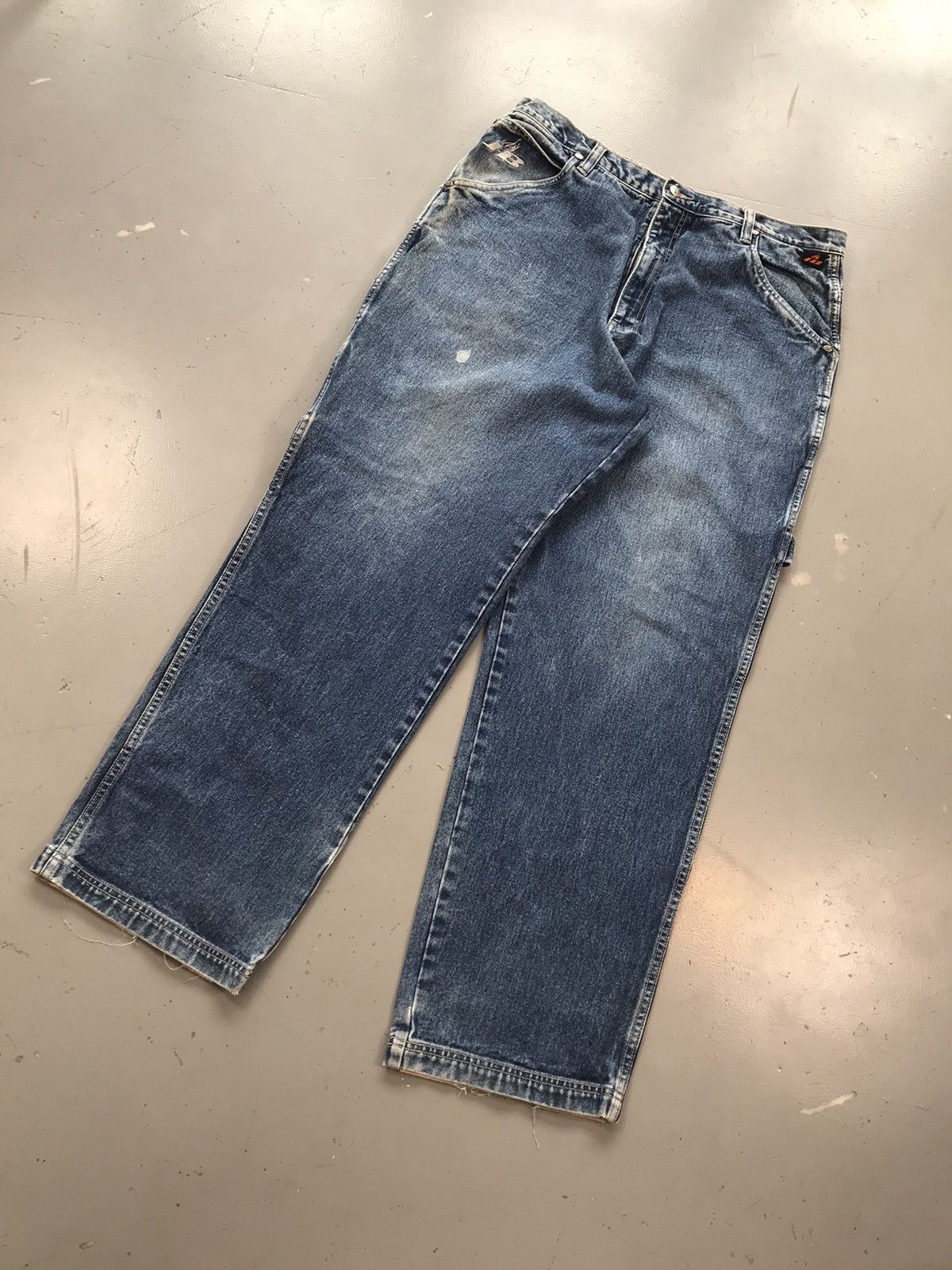 Designer × Vintage Vintage johnny blaze baggyfit SpellOut denim pant Size US 36 / EU 52 - 4 Thumbnail
