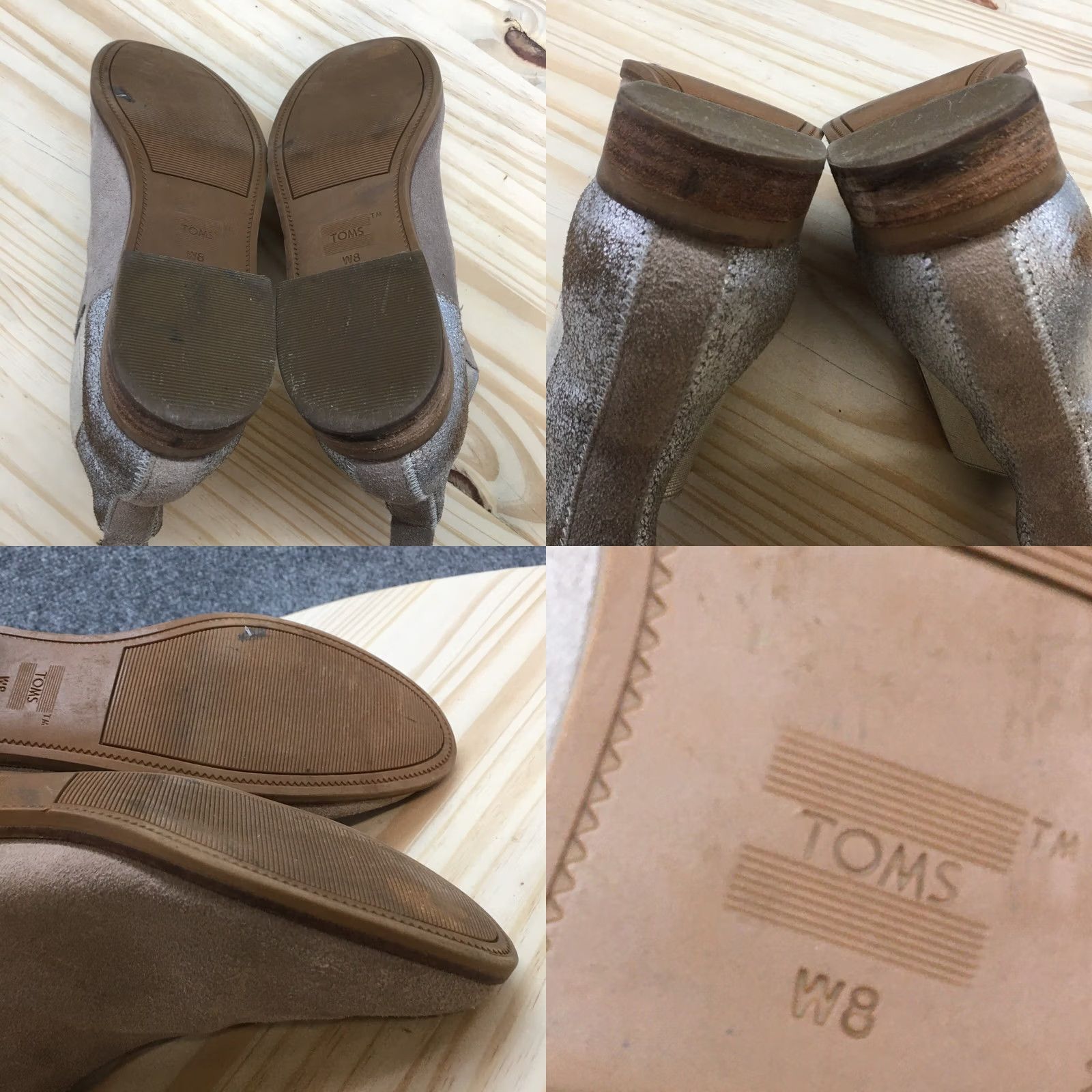 Toms TOMS Boots Womens 8 Ella Ankle Chelsea Casual Gray Leather Pull On Size US 8 / IT 38 - 9 Thumbnail