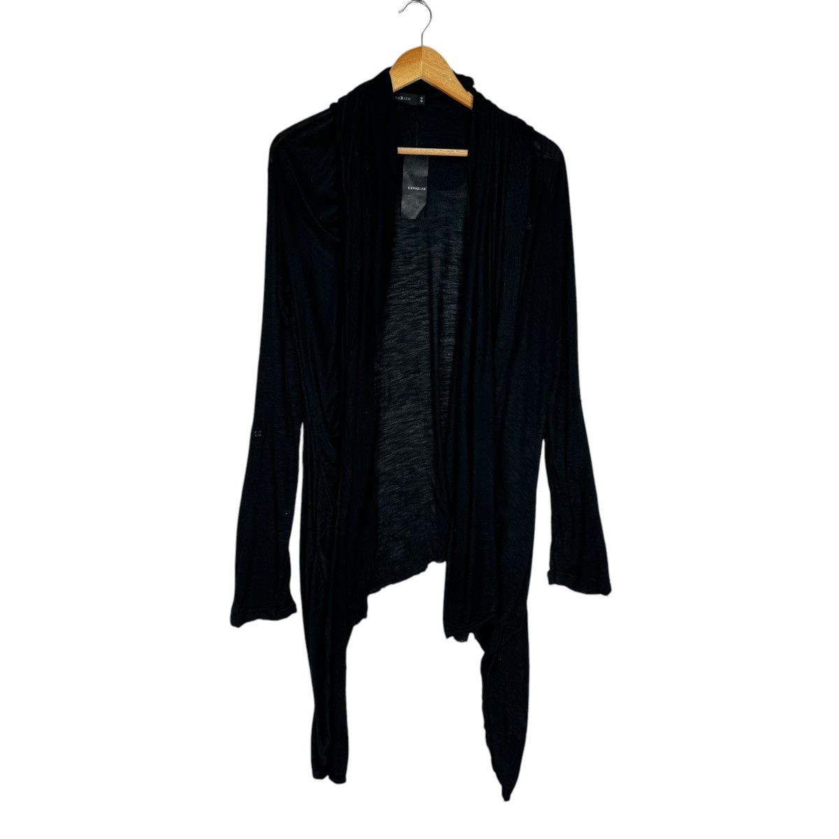CIVARIZE ☀️CIVARIZE BLACK RAYON SPIRAL COLLAR CARDIGAN JACKET Size M / US 6-8 / IT 42-44 - 11 Thumbnail