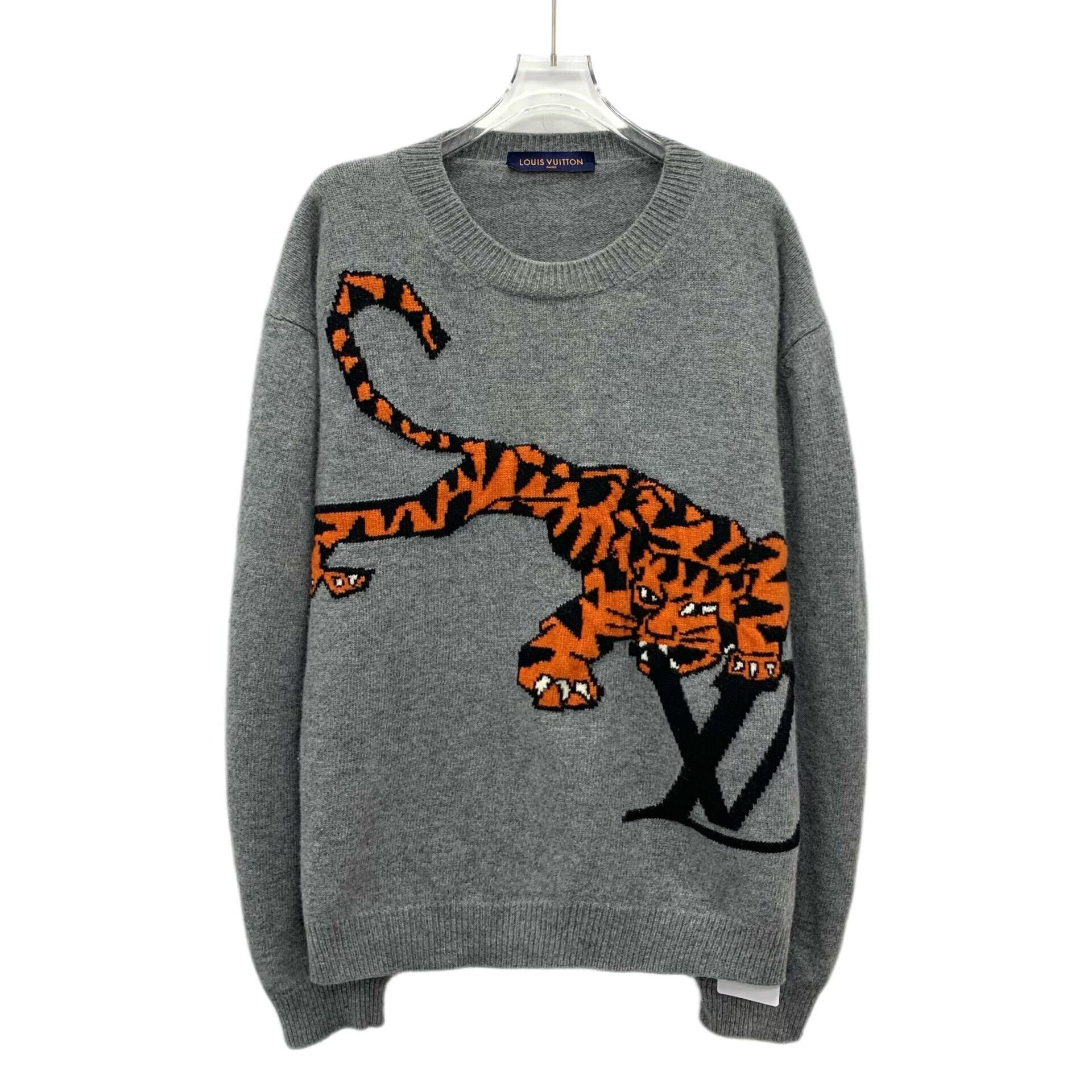 Louis Vuitton Louis Vuitton Tiger Logo Wool Sweater XL Size US XL / EU 56 / 4 - 1 Thumbnail