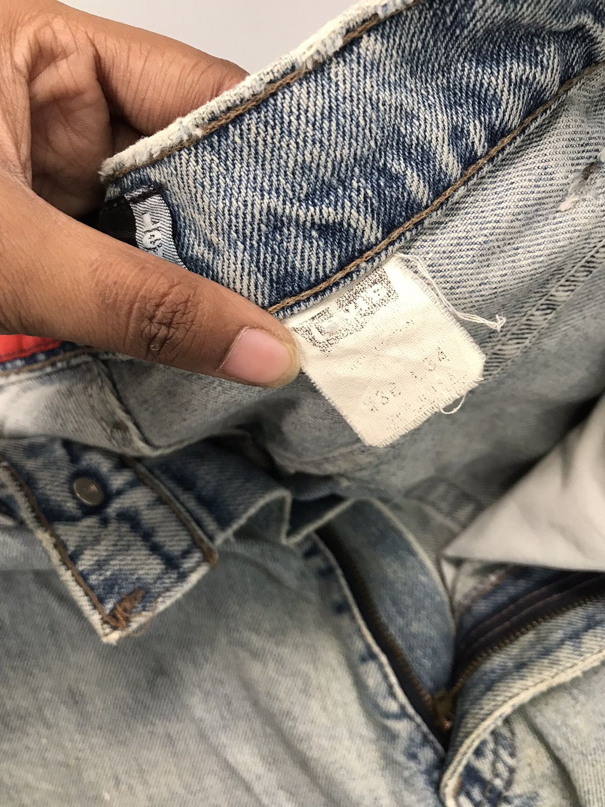 Vintage Levi’s silver tab damaged denim