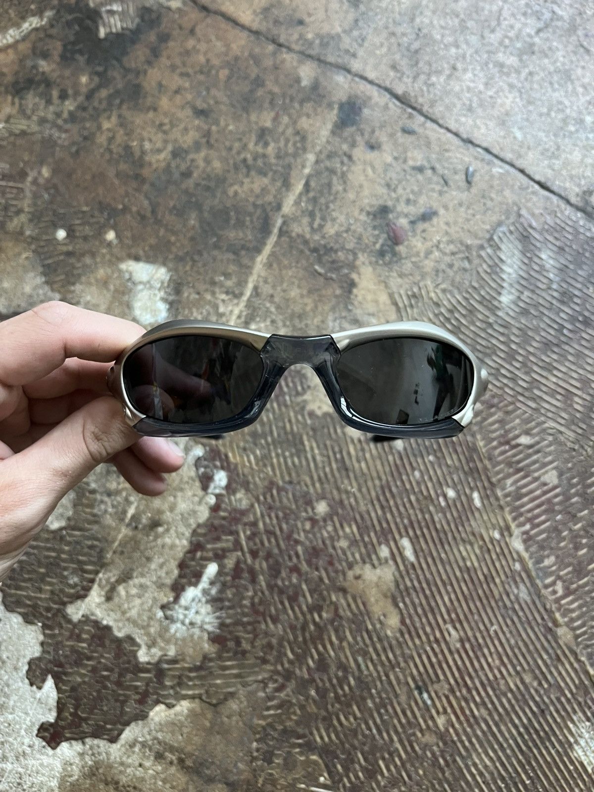 Vintage Vintage Prada Sunglasses Grey silver splice shades glasses Size ONE SIZE - 2 Thumbnail