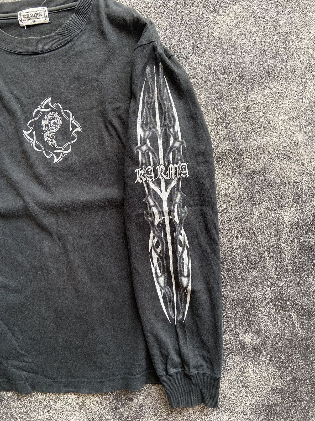 Japanese Brand VINTAGE KARMA "KNOW LEDGE AND RECOMMENDATION MY ASS" Size US M / EU 48-50 / 2 - 8 Thumbnail