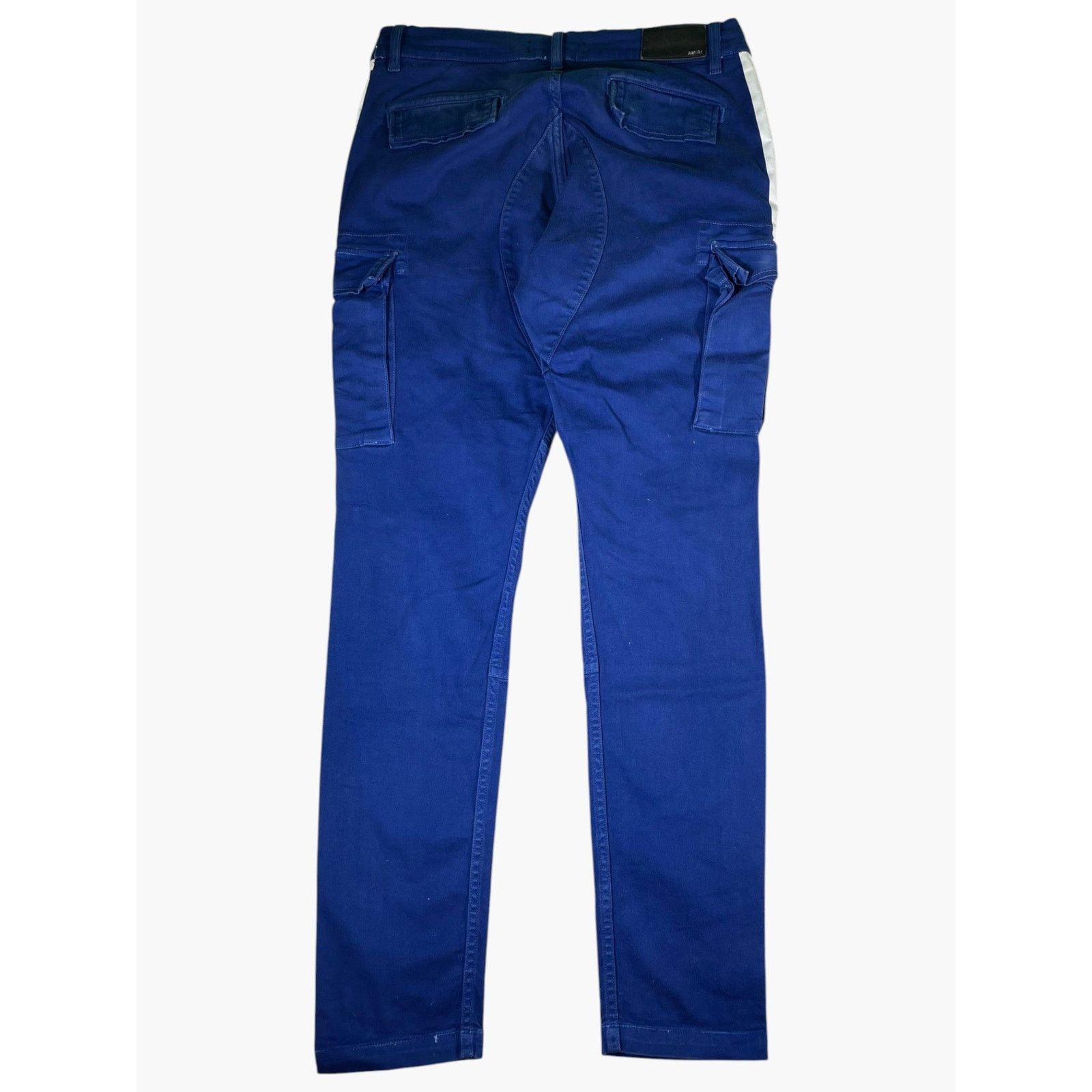 Amiri Amiri Stripe Blue & White Cargo Pants Size US 33 - 2 Thumbnail