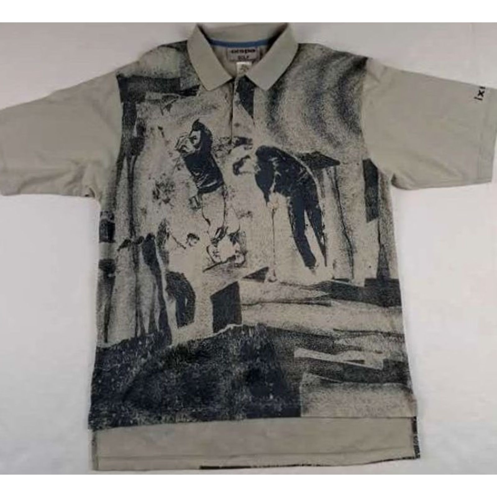 Gloverall IXSPA Golf Shirt 1/4 Button Up XL Men Short Sleeve Multicolor Microfiber Pattern Golf Man Print IXSPA Shirt Size US XL / EU 56 / 4 - 2 Thumbnail