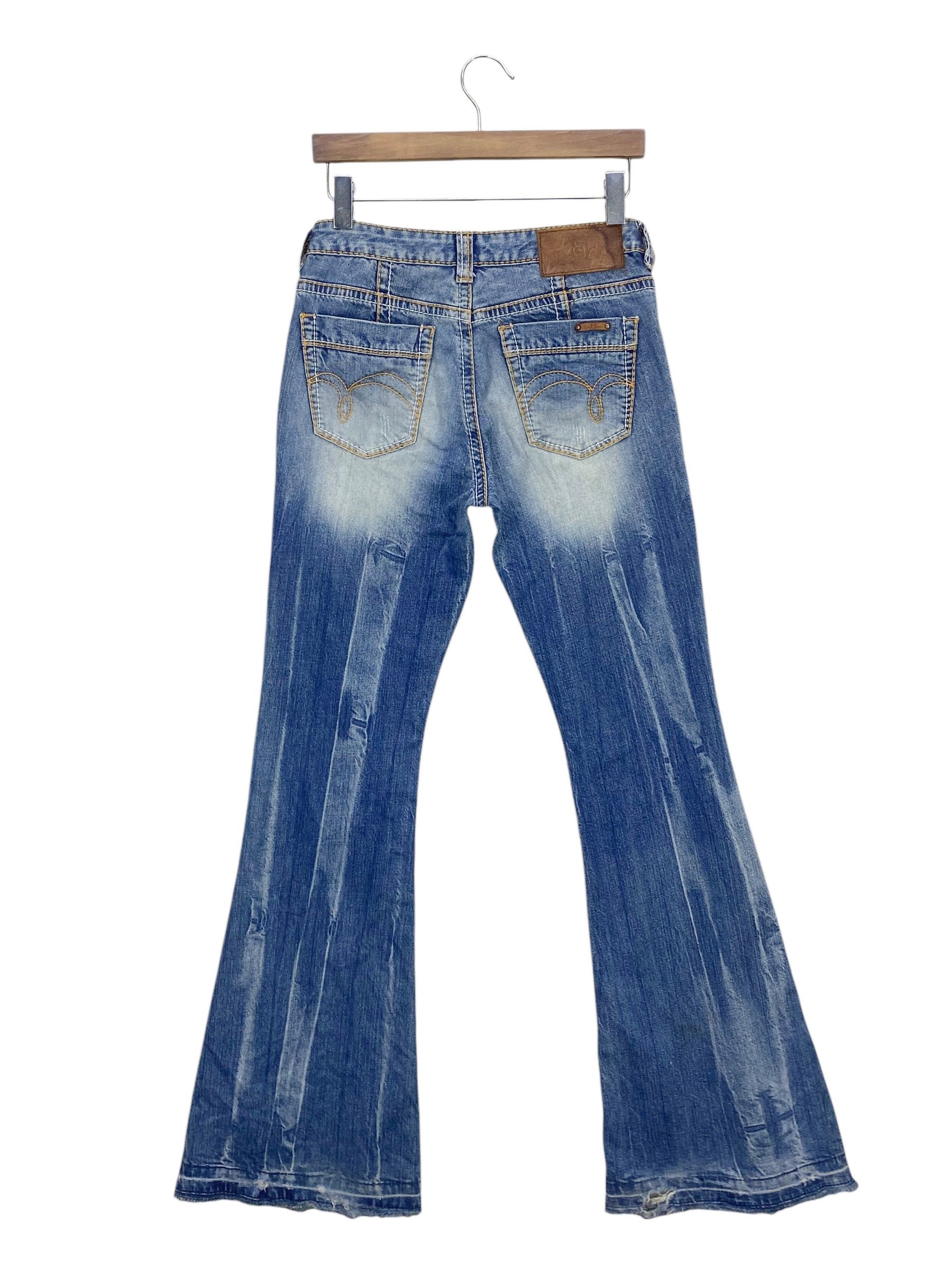 Japanese Brand Flare Jeans Cargo Bootcut Jeans Baker Pocket Pants Size US 27 - 2 Thumbnail