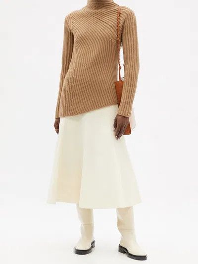 Jil Sander o1y1025 Boots in Ivory Size US 5.5 / IT 35.5 - 4 Thumbnail