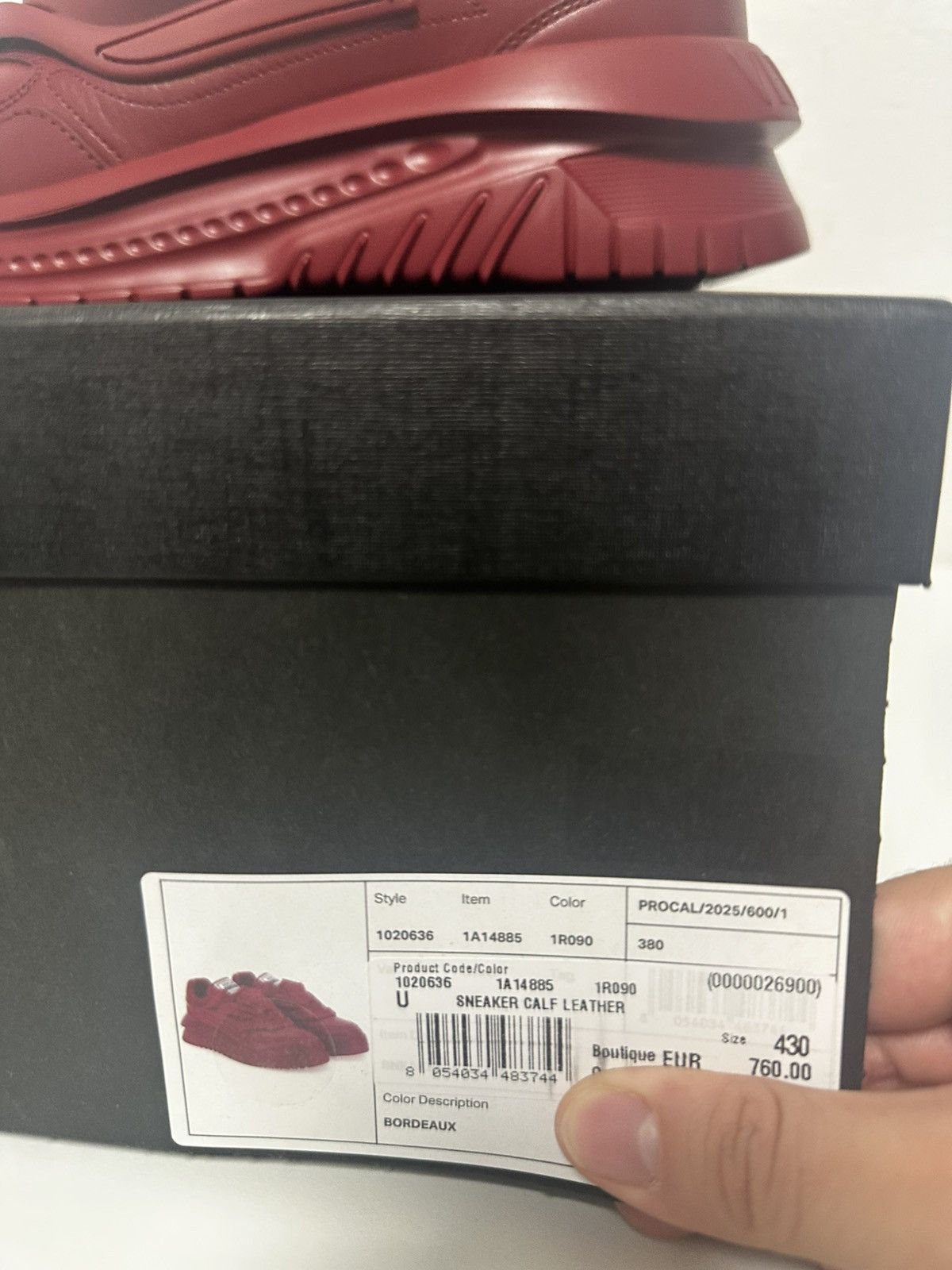 Versace Versace Odissea Bordeaux Sneakers Size US 10 / EU 43 - 9 Thumbnail
