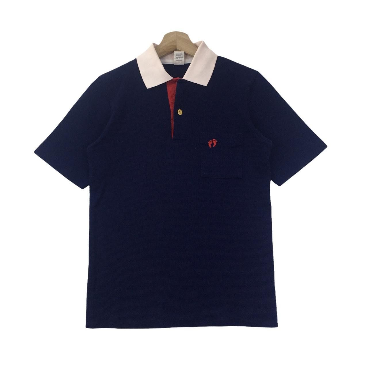 Hang Ten Vtg 80’ HANG TEN SURFING Hawaii Minimalist Polo Tee Shirt Size US M / EU 48-50 / 2 - 1 Thumbnail