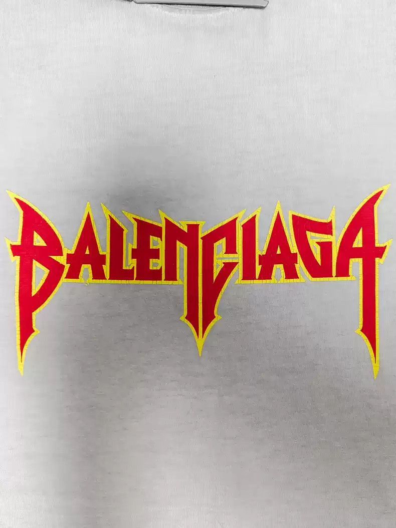 Balenciaga Balenciaga Balenciaga 22fw Flame Lightning Band Rock Destr Size US M / EU 48-50 / 2 - 3 Thumbnail