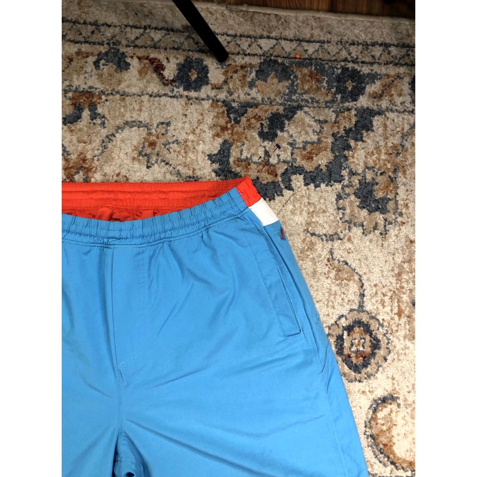 Vintage Birddogs Shorts Mens 2XL Blue Lined Stretch 9 Inseam Elastic Waist Athletic Size US 39 - 3 Thumbnail