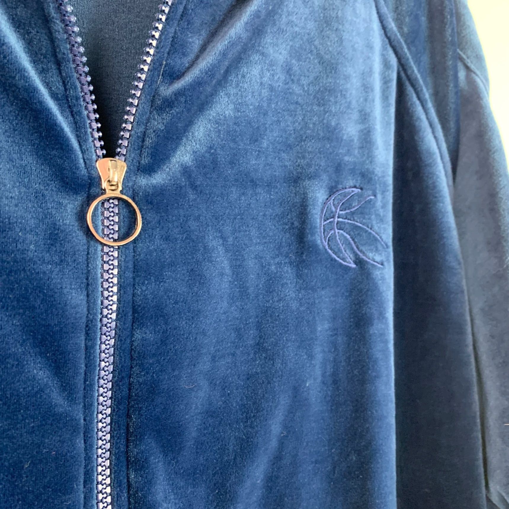 Athletic Works Vintage Athletic Works Blue Velour Full Zip Jacket Mens XL Bomber 90s Style Size US XL / EU 56 / 4 - 4 Thumbnail