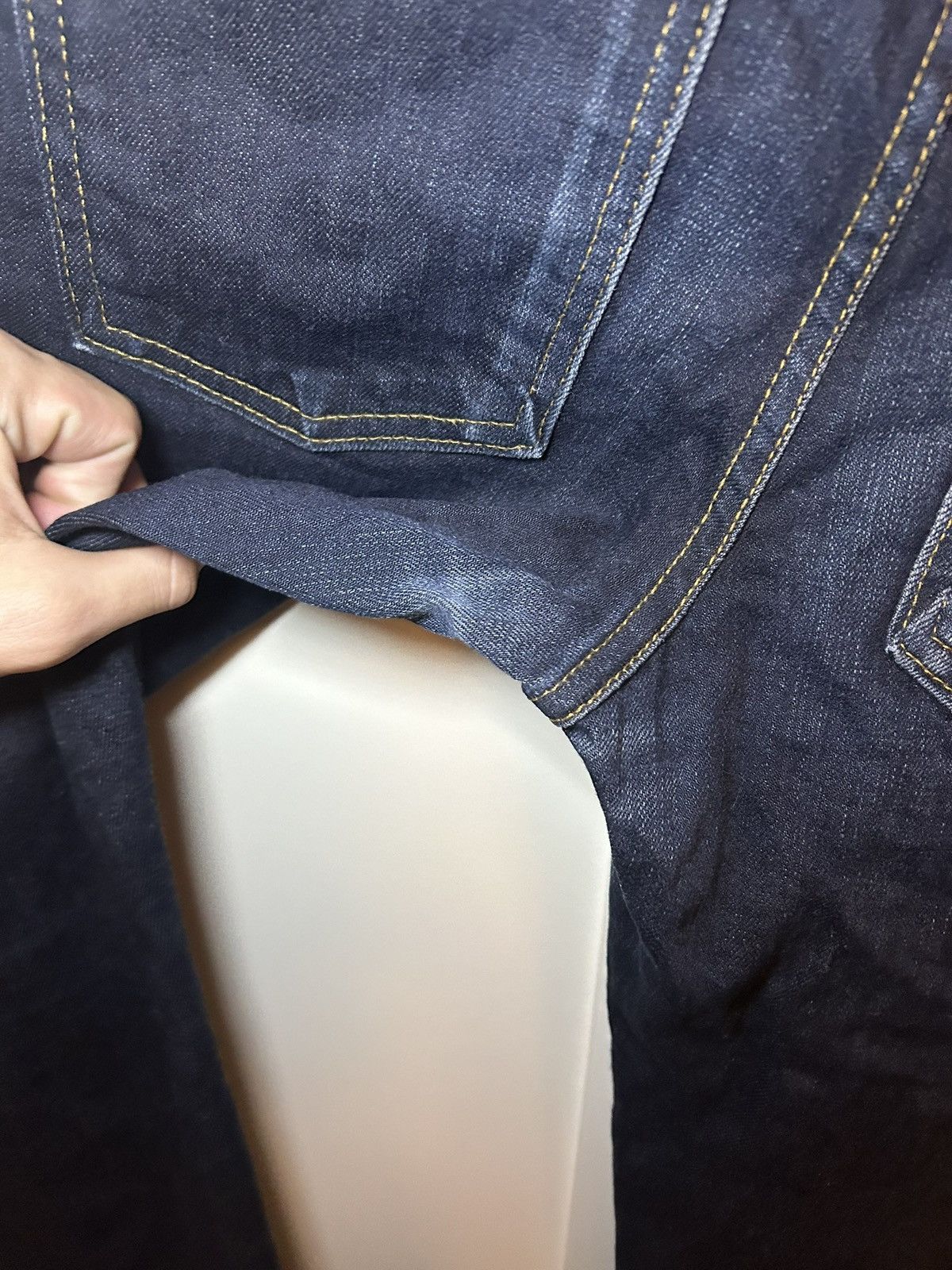 Naked & Famous Naked & Famous Deep Indigo Stretch Selvedge Denim jeans Size US 31 - 11 Thumbnail