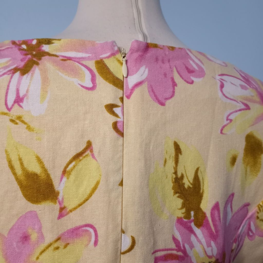 Other Chadwick's of Boston Floral Midi Dress Yellow/ Pink Size 12 Size XL / US 12-14 / IT 48-50 - 8 Thumbnail