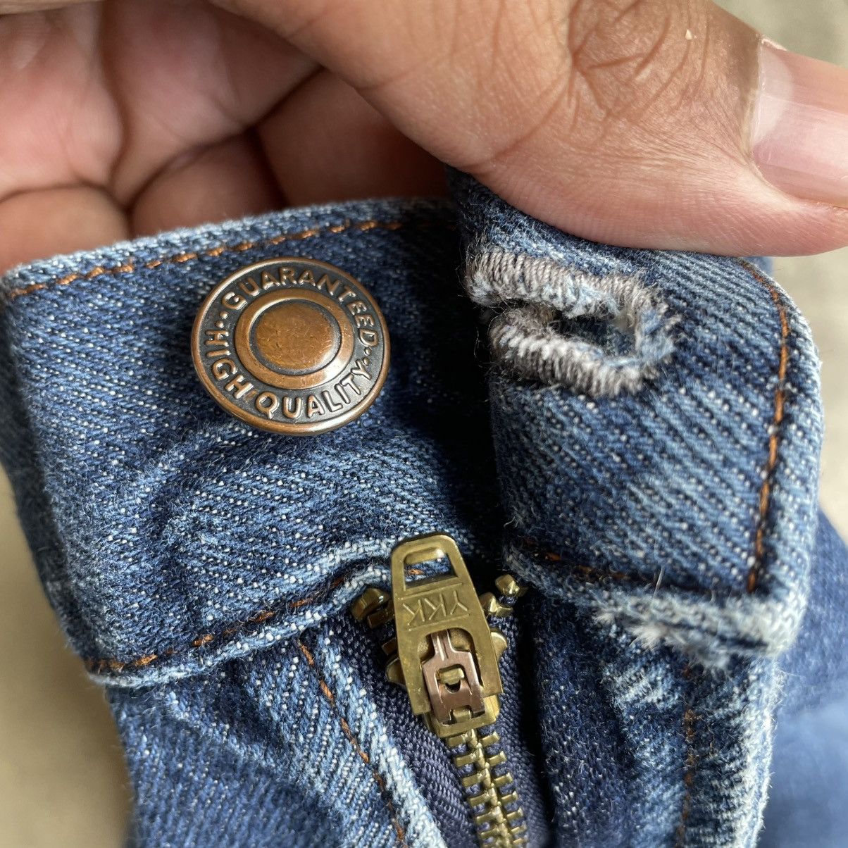 Van 🔥Vintage Van Red Label Stoned Washed Ripped Denim Jeans Size US 36 / EU 52 - 8 Thumbnail