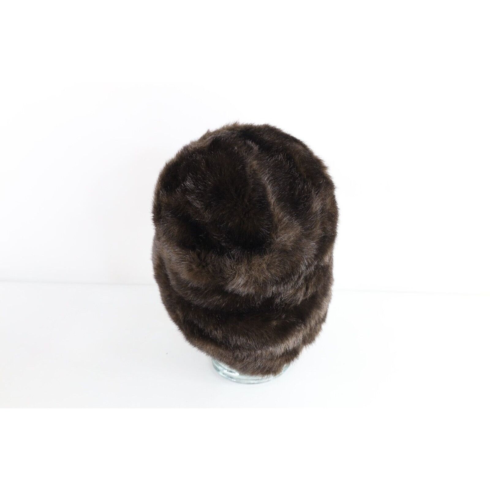 Vintage Vintage 90s Streetwear Faux Fur Plush Shag Bucket Hat Cap Size ONE SIZE - 3 Thumbnail