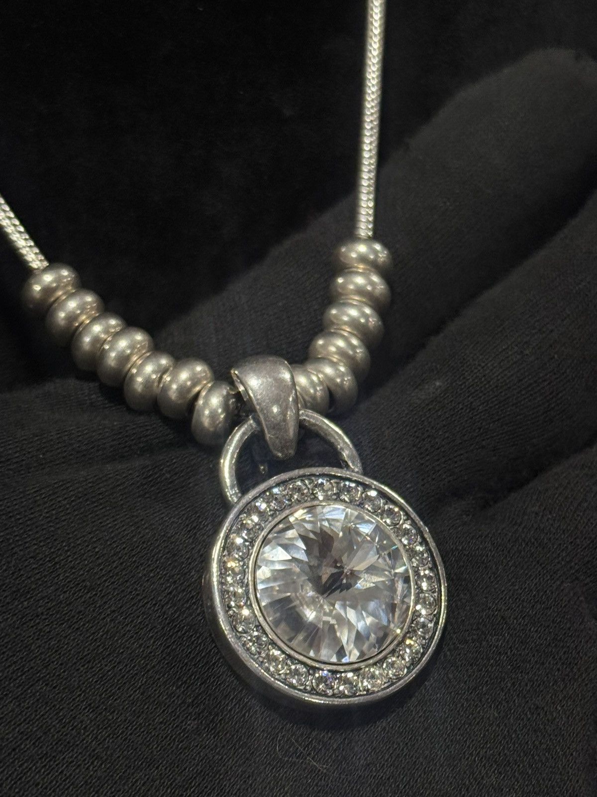Jewelry Vintage Miglio Crystal Pendant Necklace Statement Jewelry Size ONE SIZE - 3 Thumbnail