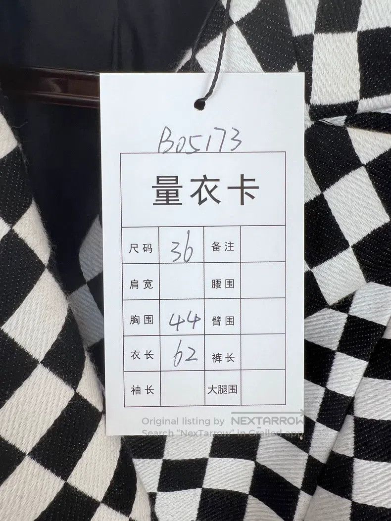 Dior Dior Black and white checkerboard suit jacket letter logo Size XS / US 0-2 / IT 36-38 - 7 Thumbnail