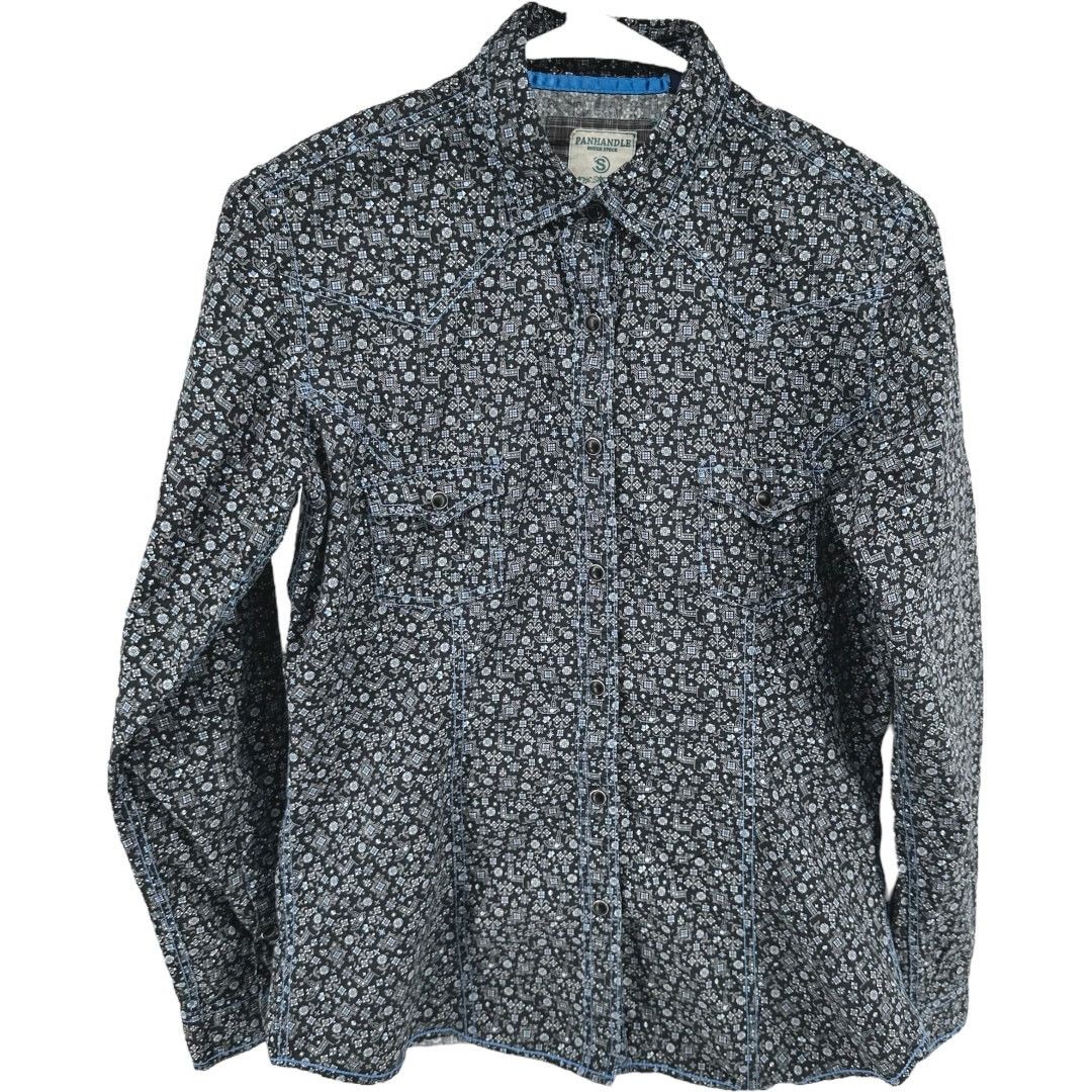 Panhandle Slim Panhandle Rough Stock Cape Coral Button Down Pearl Snap Blue Size S / US 4 / IT 40 - 2 Thumbnail