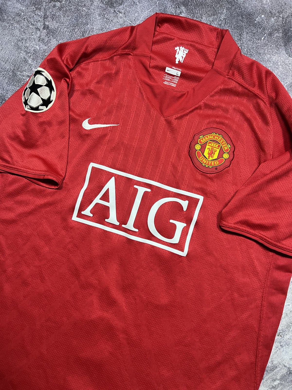 Nike Nike Manchester United Football Jersey #18 Scholes Home 2007 Size US L / EU 52-54 / 3 - 3 Thumbnail